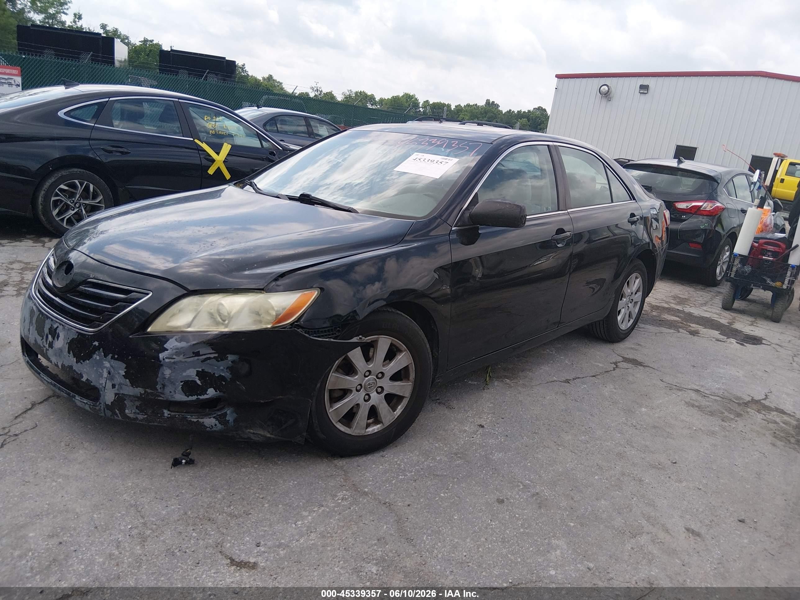 2007 Toyota Camry Xle Black vin: 4T1BE46K97U688668