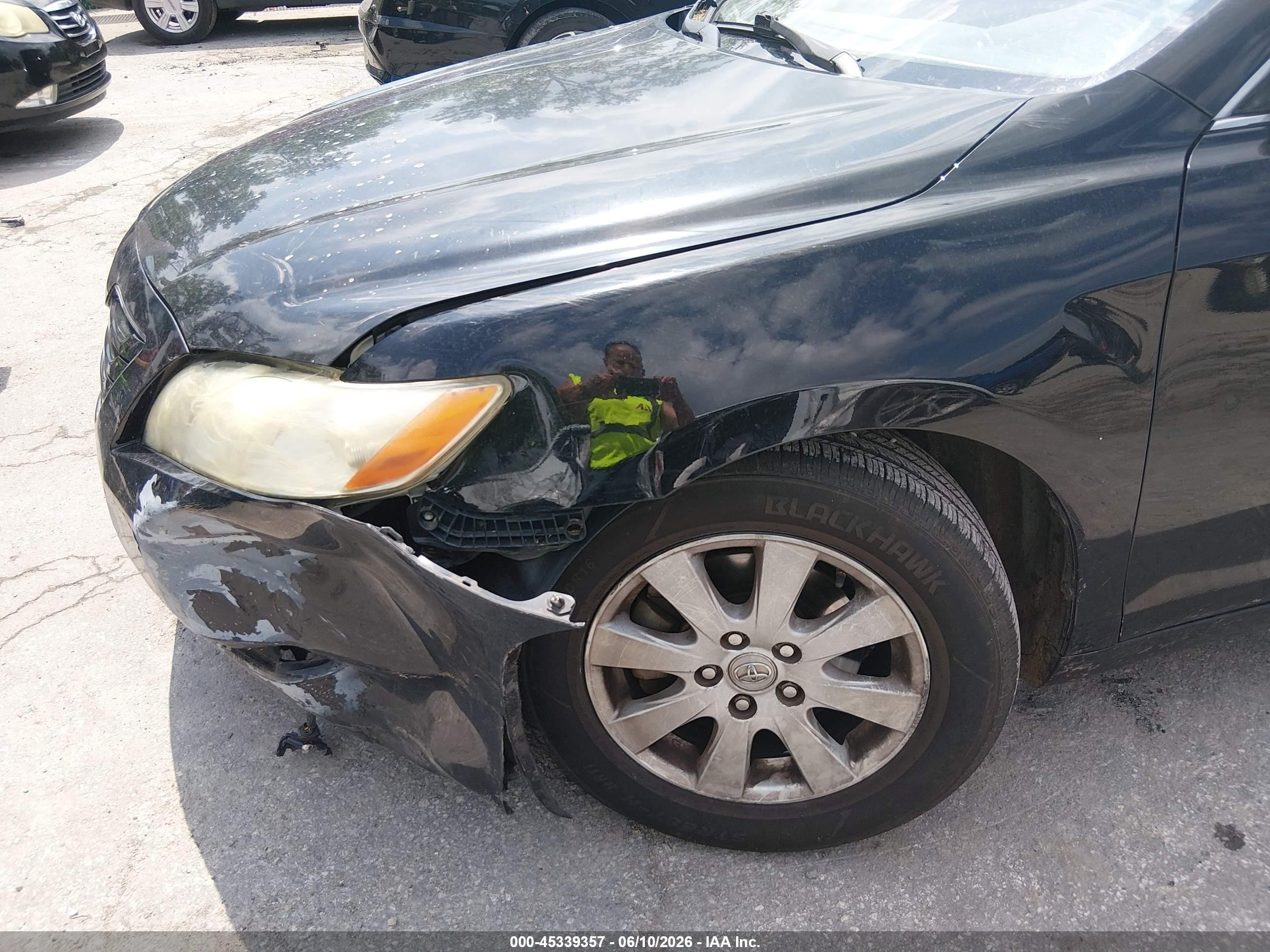 2007 Toyota Camry Xle Black vin: 4T1BE46K97U688668