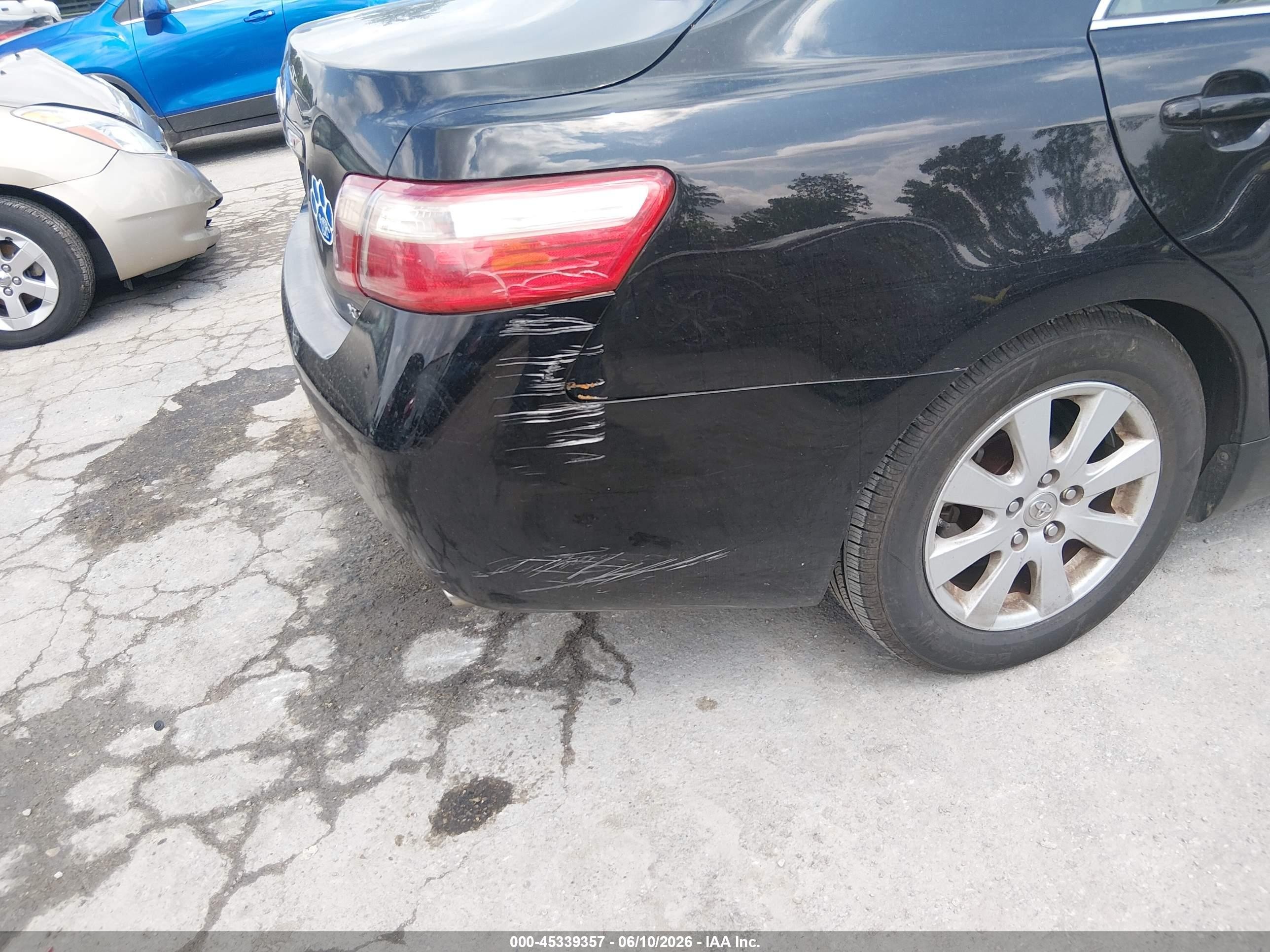 2007 Toyota Camry Xle Black vin: 4T1BE46K97U688668