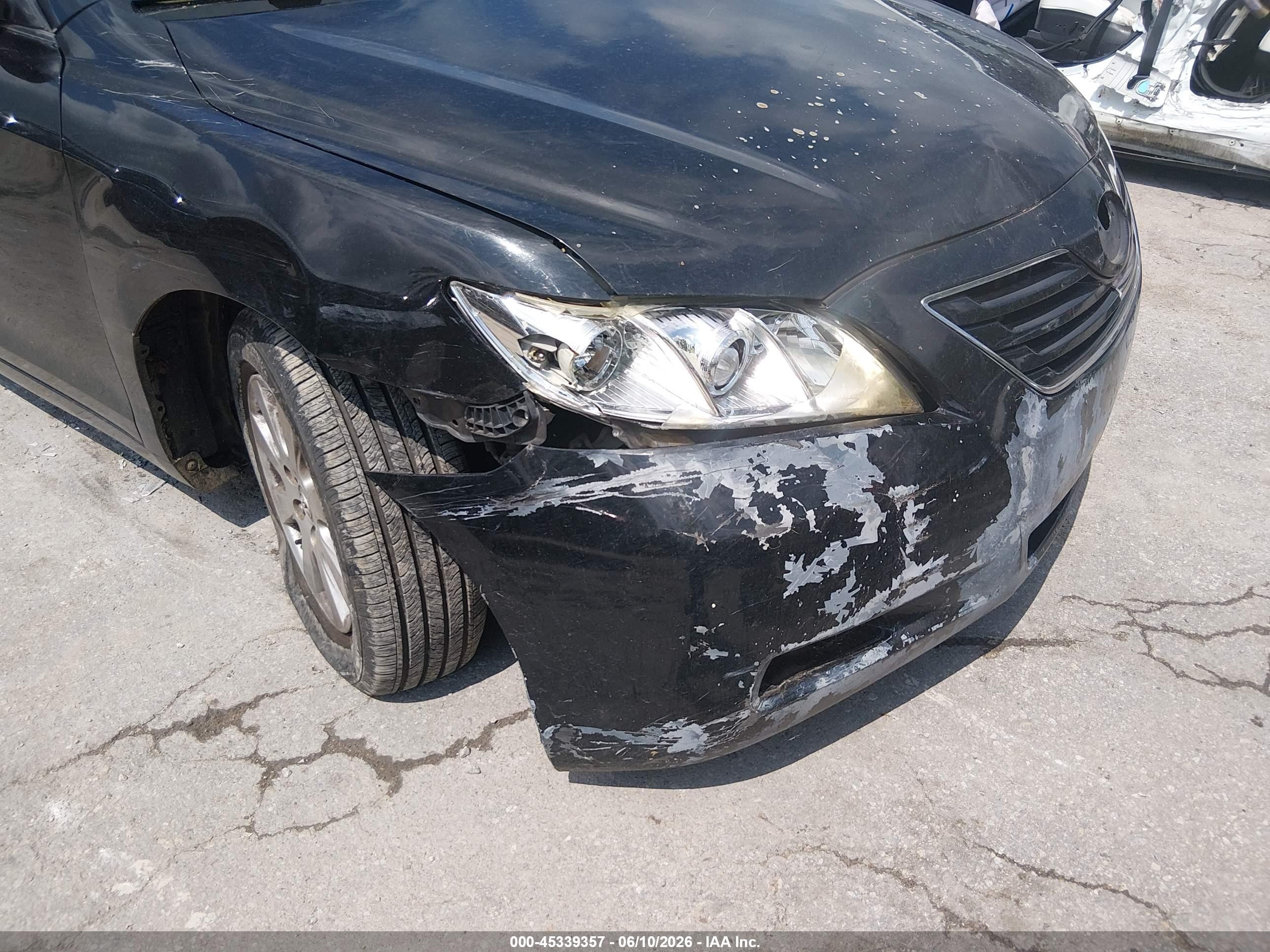 2007 Toyota Camry Xle Black vin: 4T1BE46K97U688668