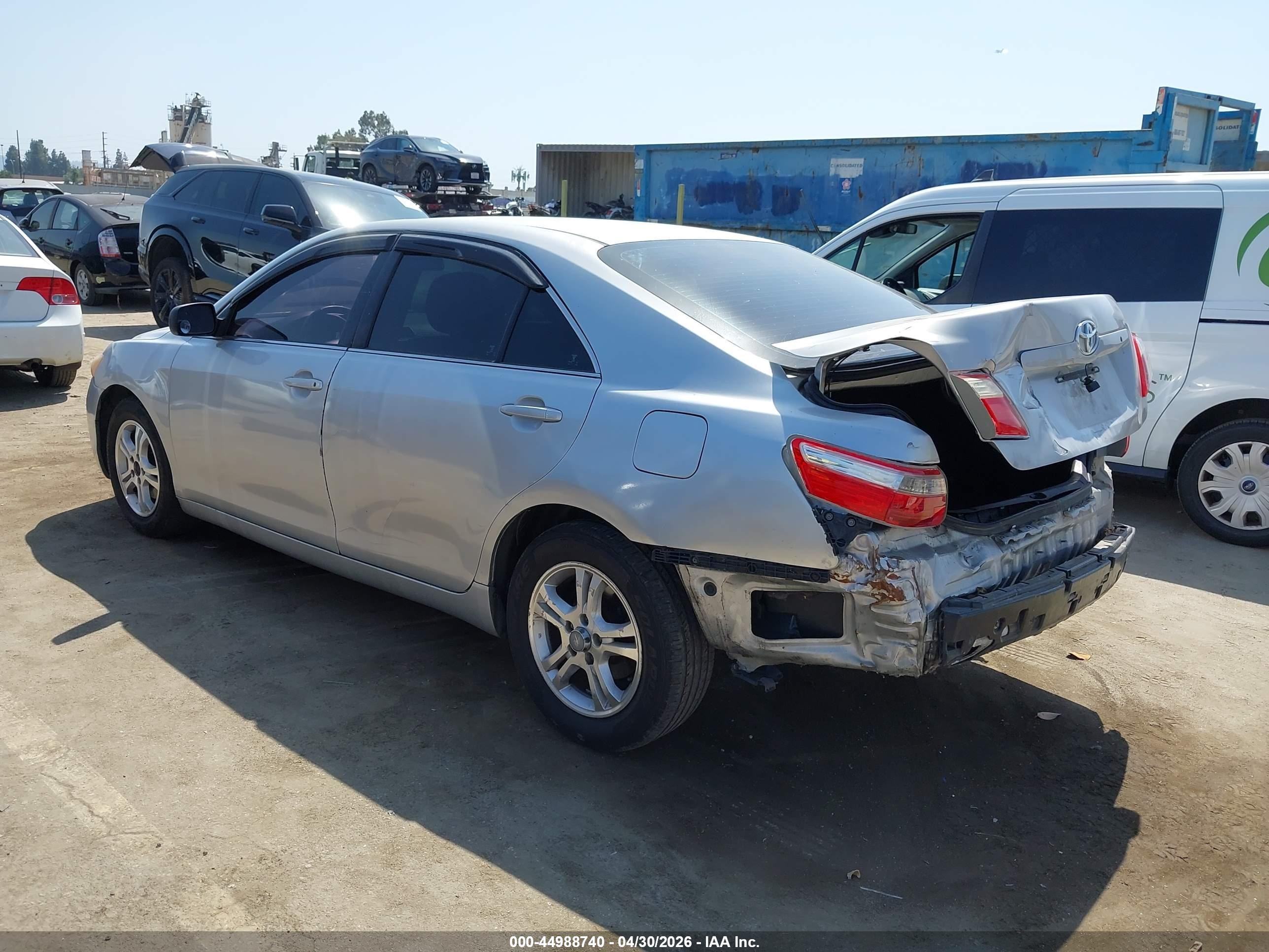 2007 Toyota Camry Le Silver vin: 4T1BE46K97U708935
