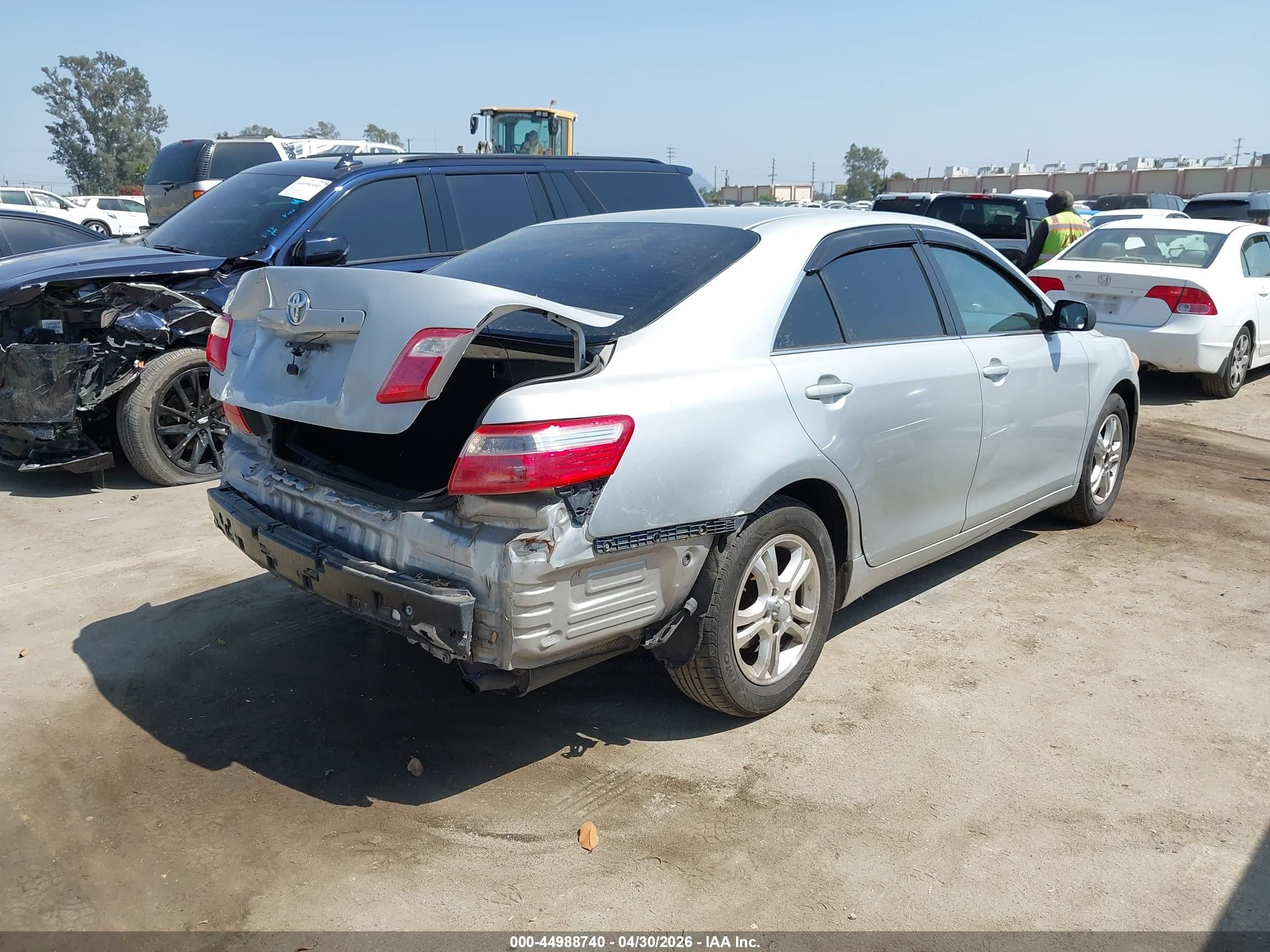 2007 Toyota Camry Le Silver vin: 4T1BE46K97U708935