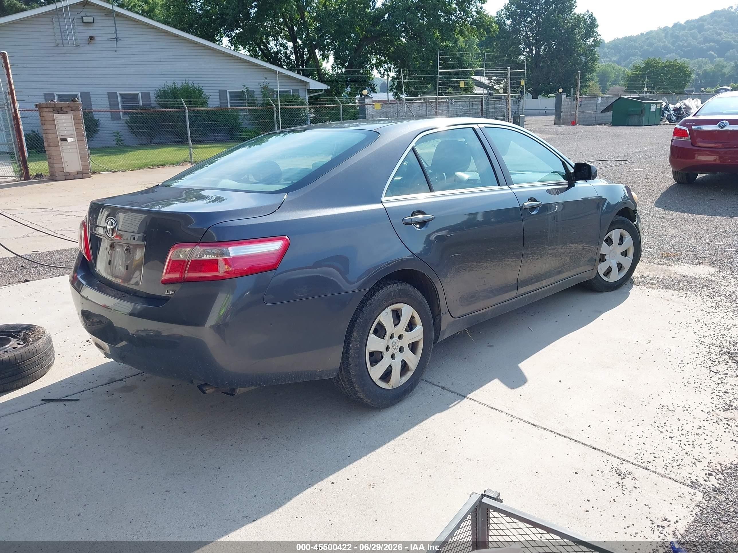 2007 Toyota Camry Le Gray vin: 4T1BE46K97U722902