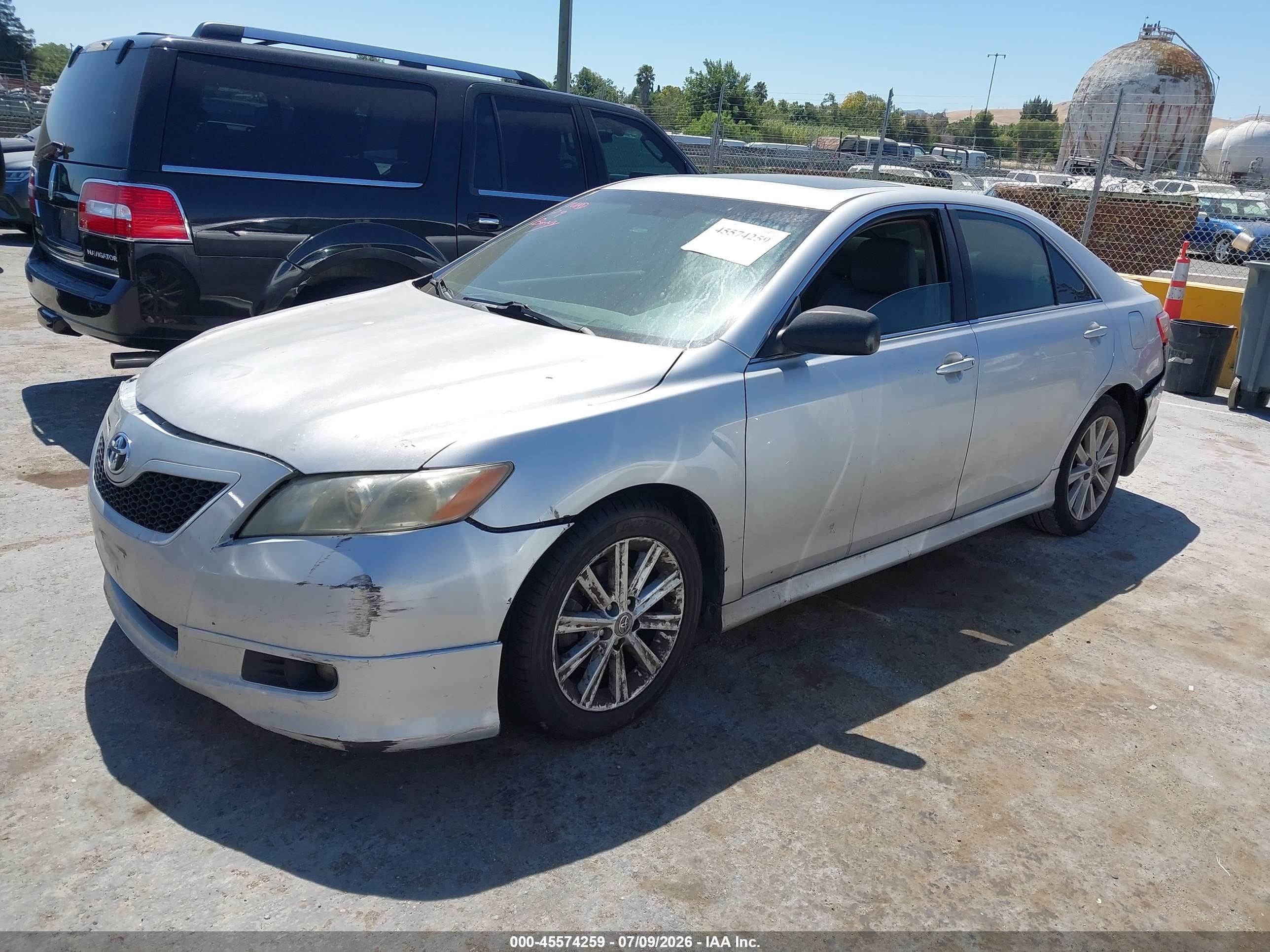 2007 Toyota Camry Se Silver vin: 4T1BE46K97U727193
