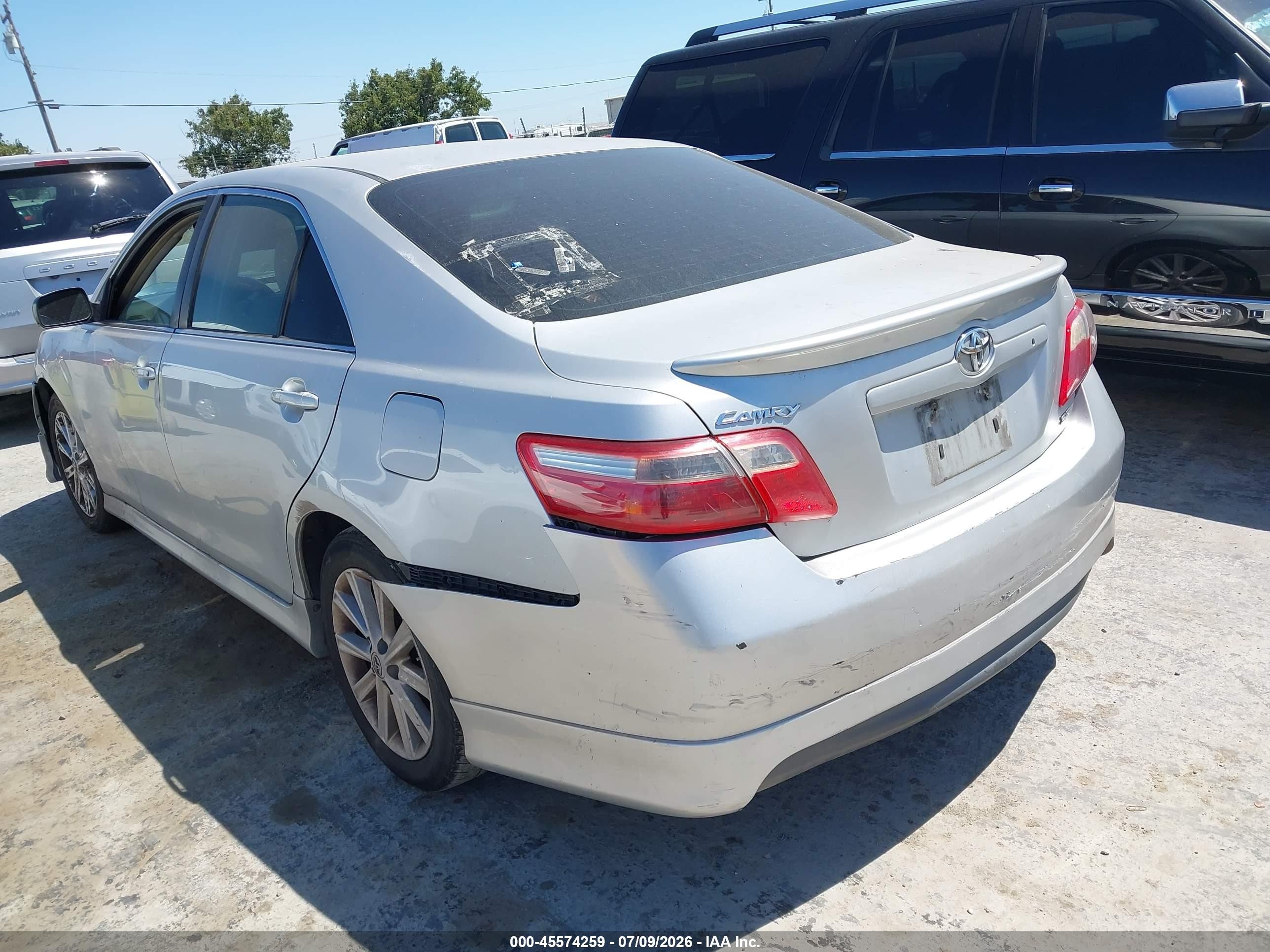 2007 Toyota Camry Se Silver vin: 4T1BE46K97U727193