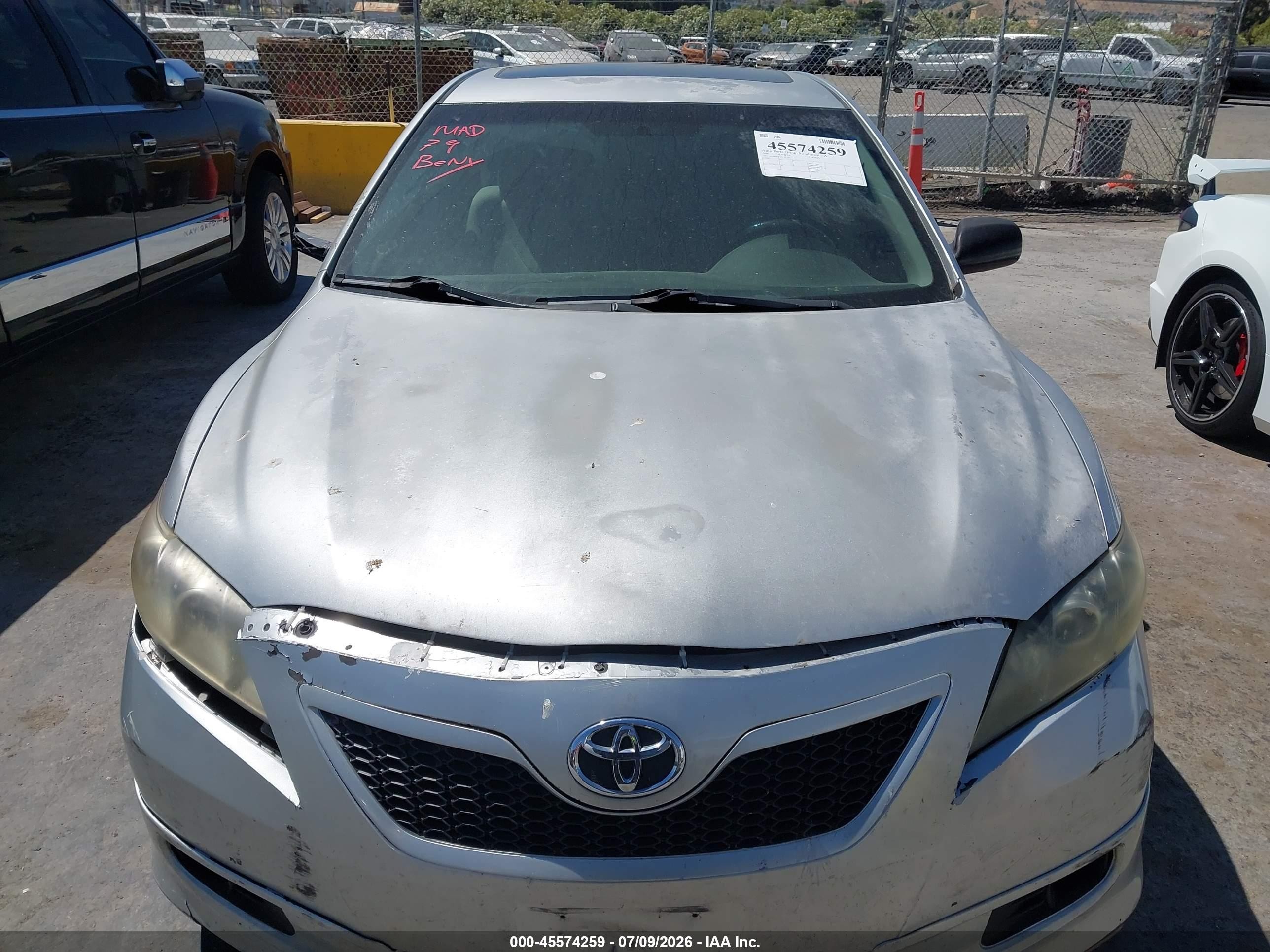 2007 Toyota Camry Se Silver vin: 4T1BE46K97U727193