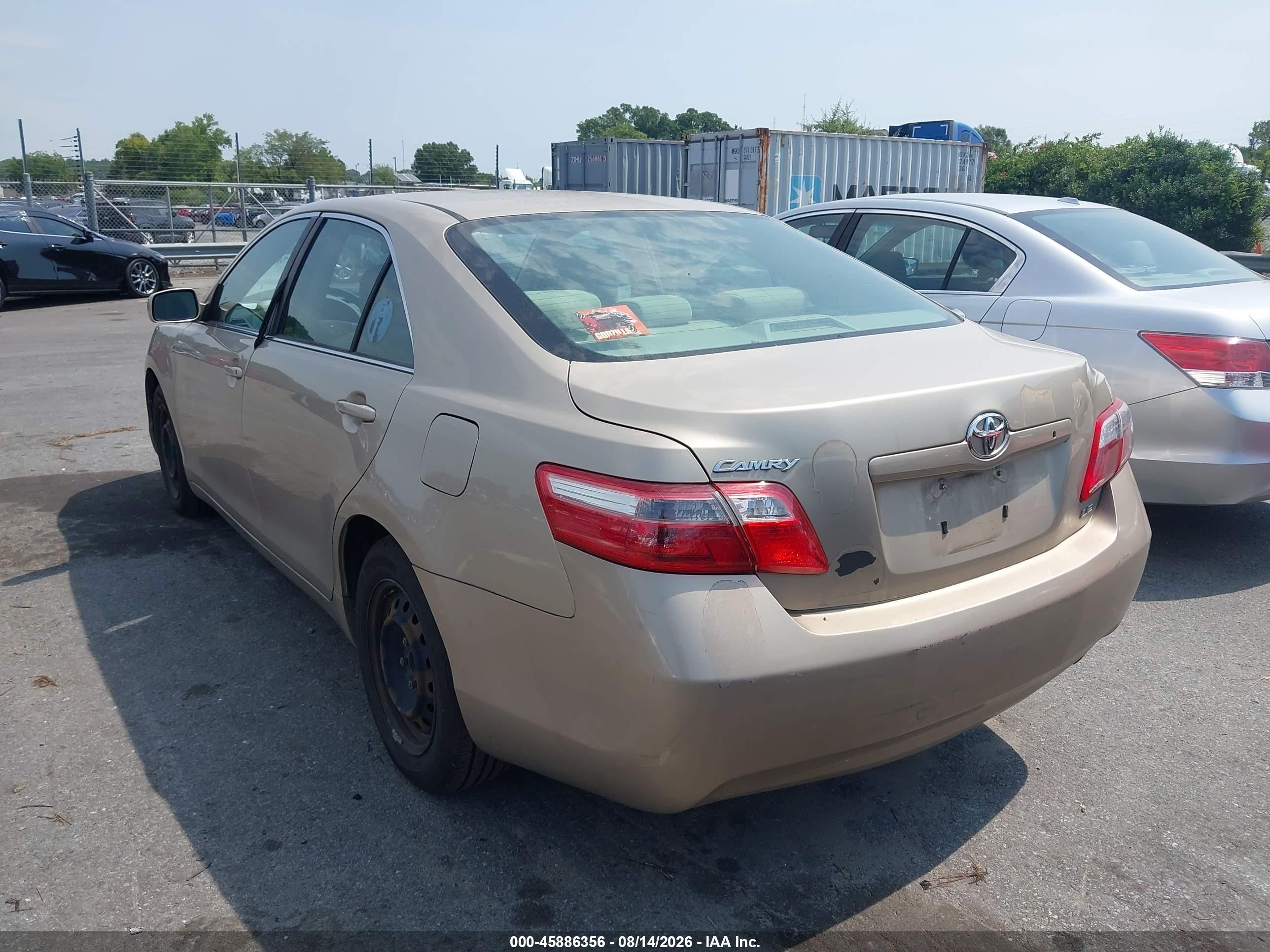 2008 Toyota Camry Le Бежевый vin: 4T1BE46K98U215032