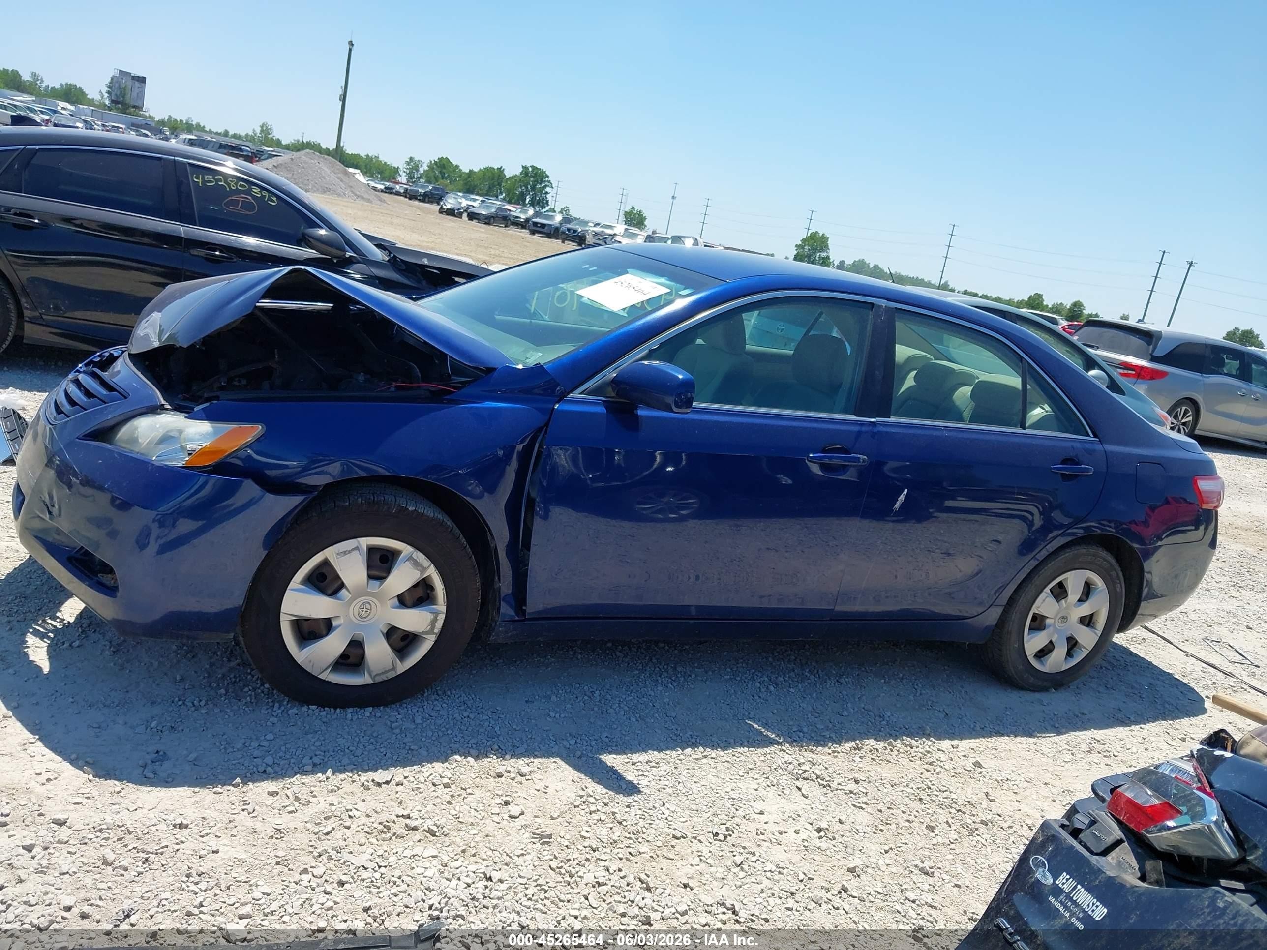 2008 Toyota Camry Le Синий vin: 4T1BE46K98U219131