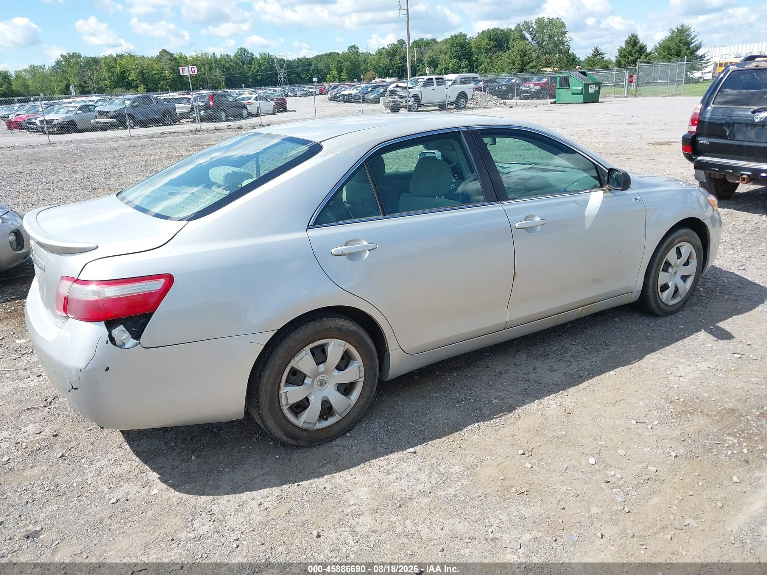 2008 Toyota Camry Le Silver vin: 4T1BE46K98U226466
