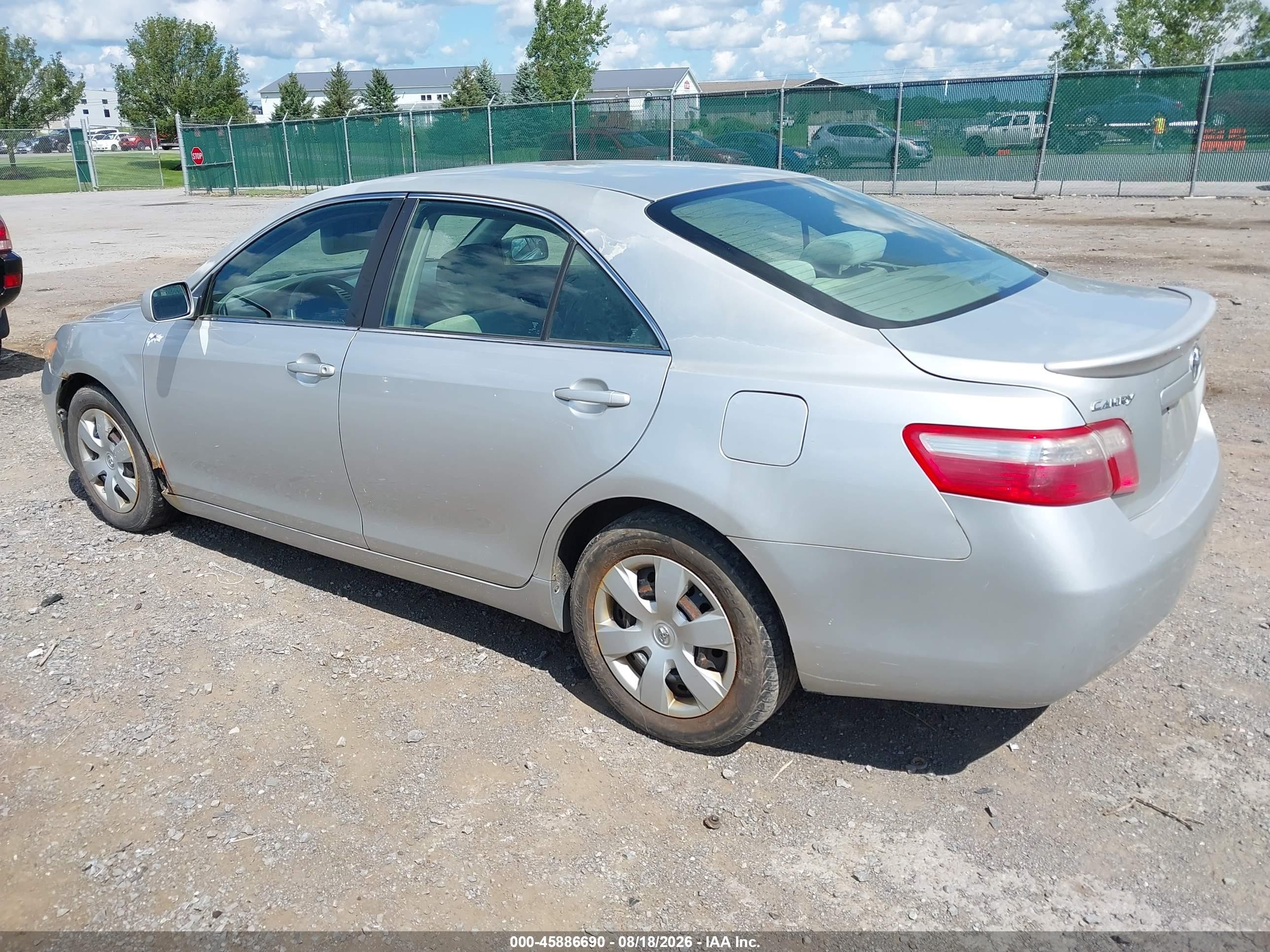 2008 Toyota Camry Le Silver vin: 4T1BE46K98U226466