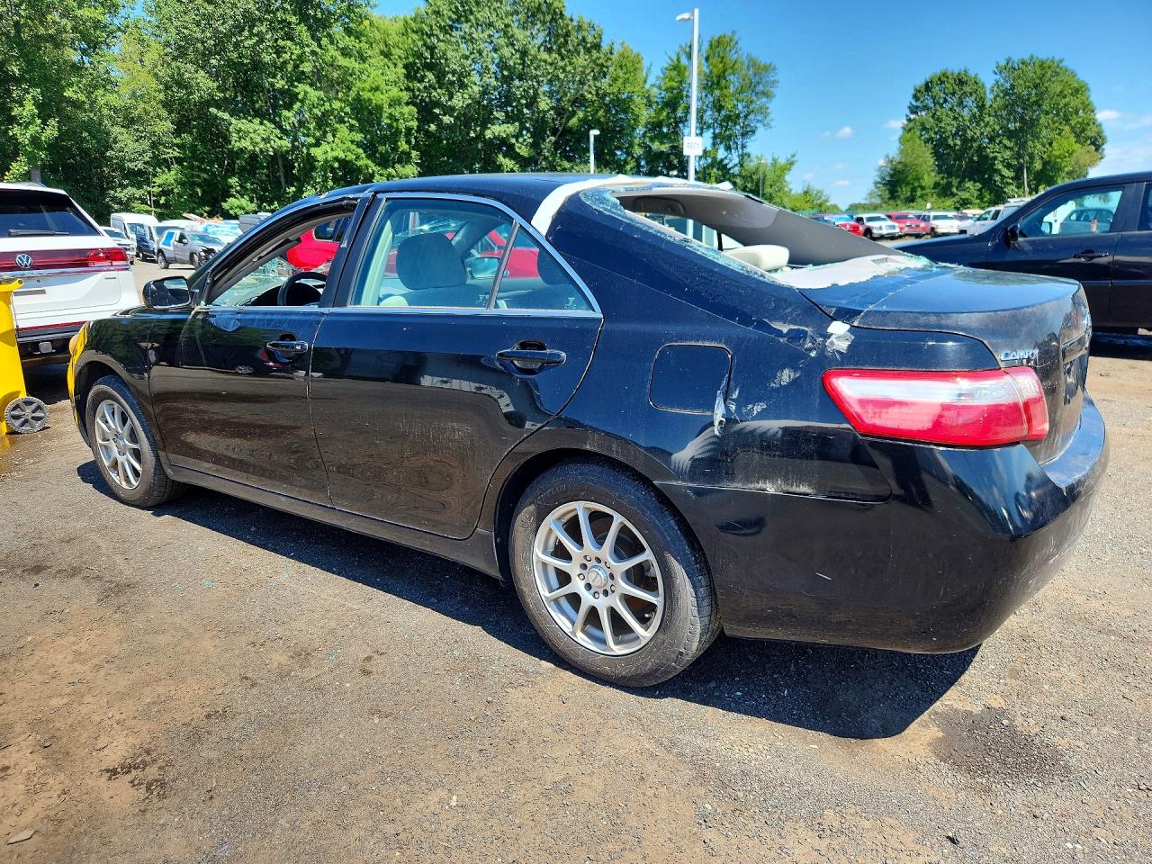 2008 Toyota Camry Base Black vin: 4T1BE46K98U229707