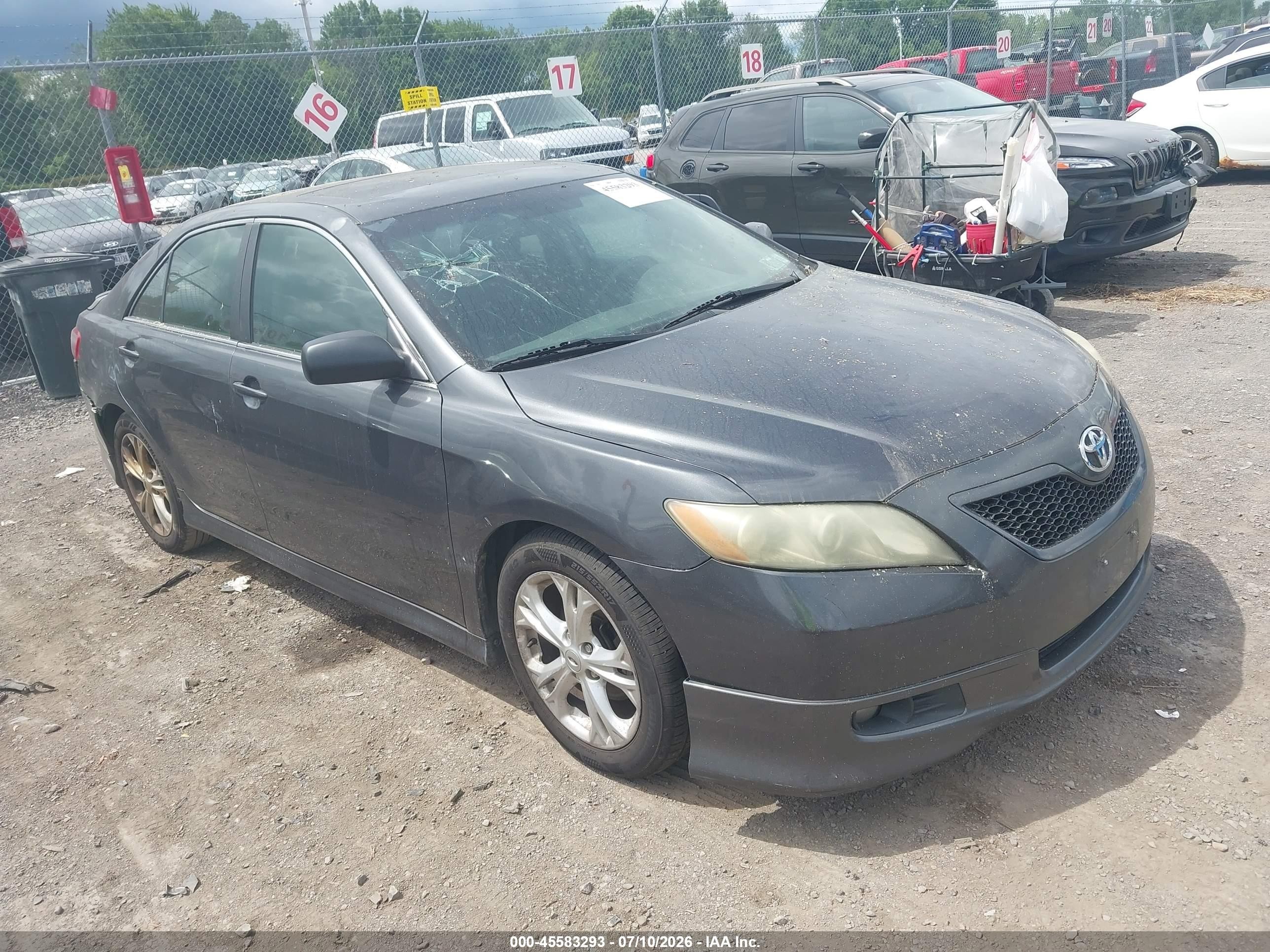 2008 Toyota Camry Se Gray vin: 4T1BE46K98U233952