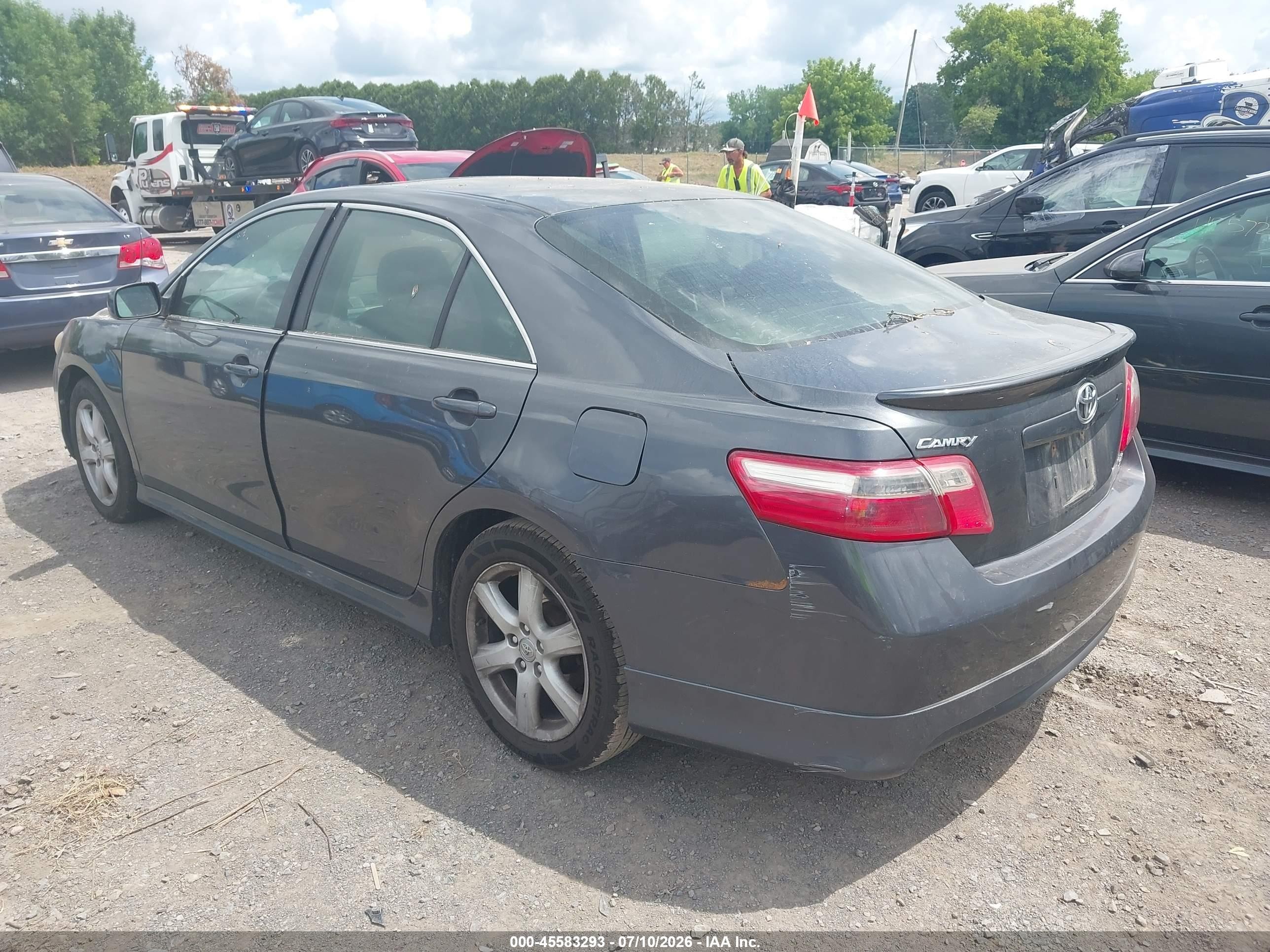 2008 Toyota Camry Se Серый vin: 4T1BE46K98U233952