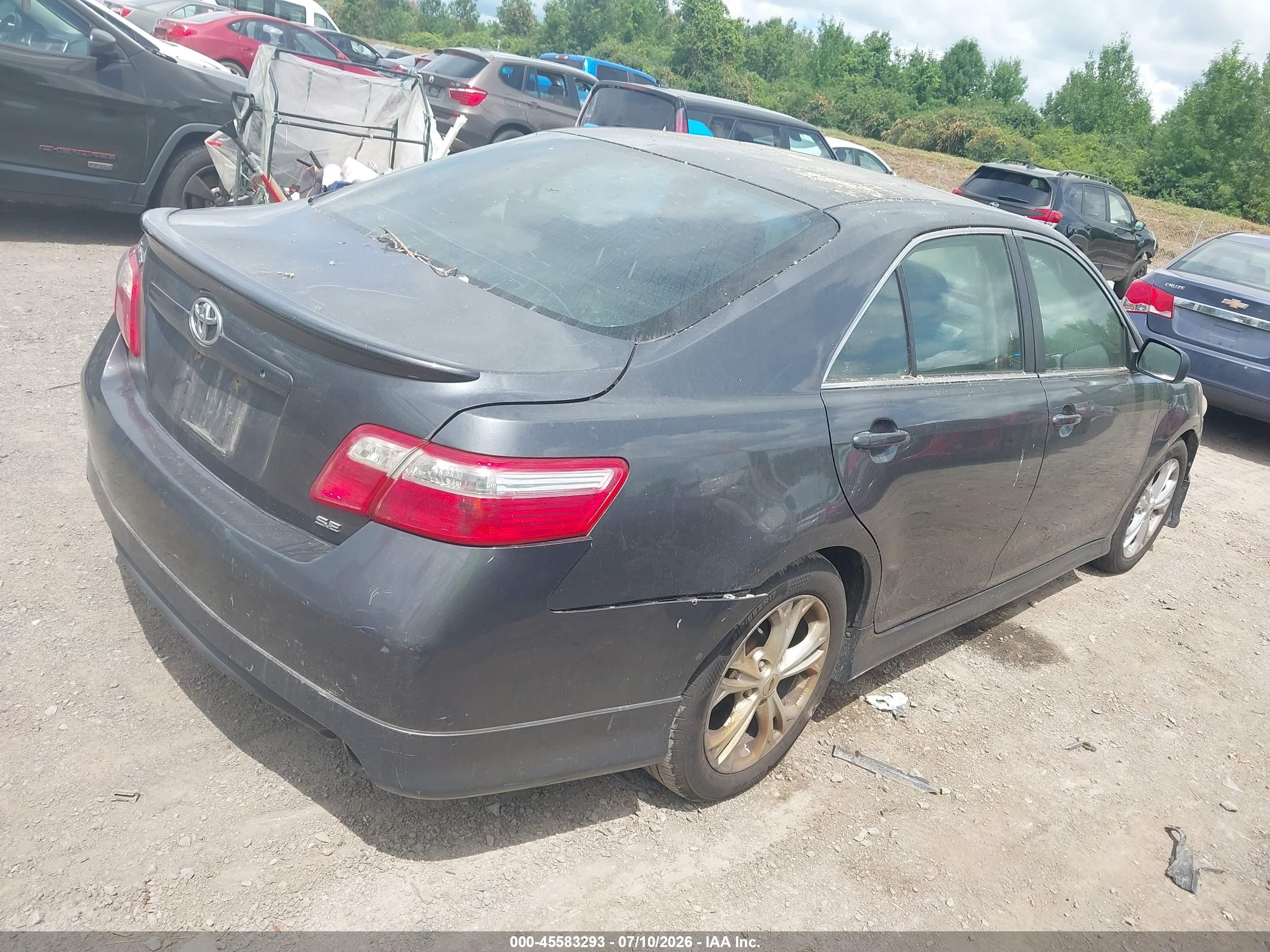 2008 Toyota Camry Se Серый vin: 4T1BE46K98U233952