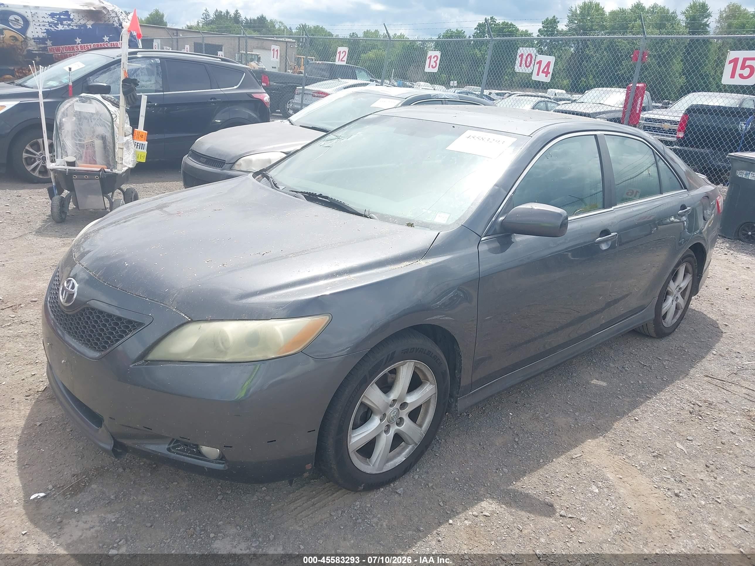 2008 Toyota Camry Se Серый vin: 4T1BE46K98U233952