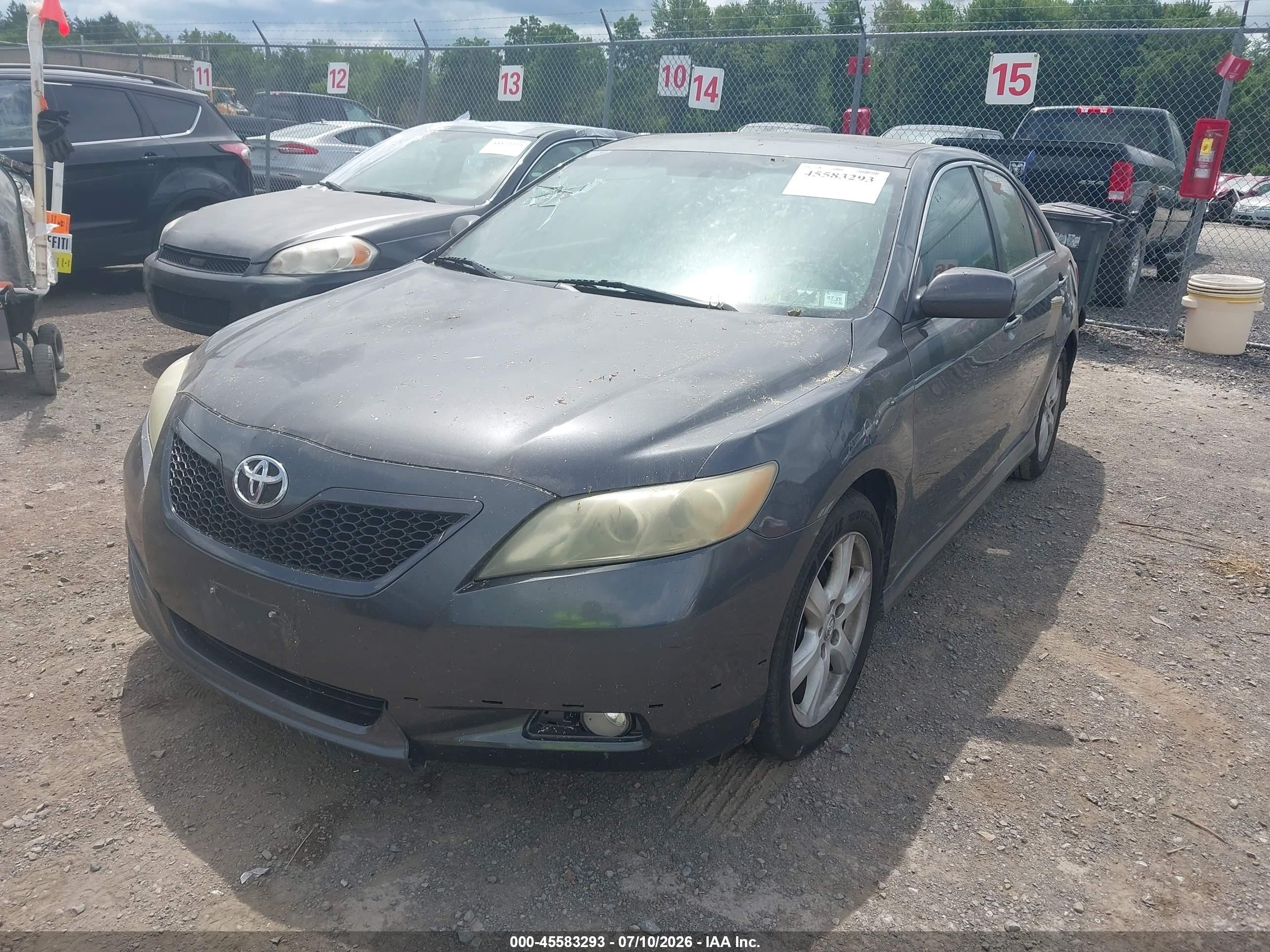 2008 Toyota Camry Se Серый vin: 4T1BE46K98U233952