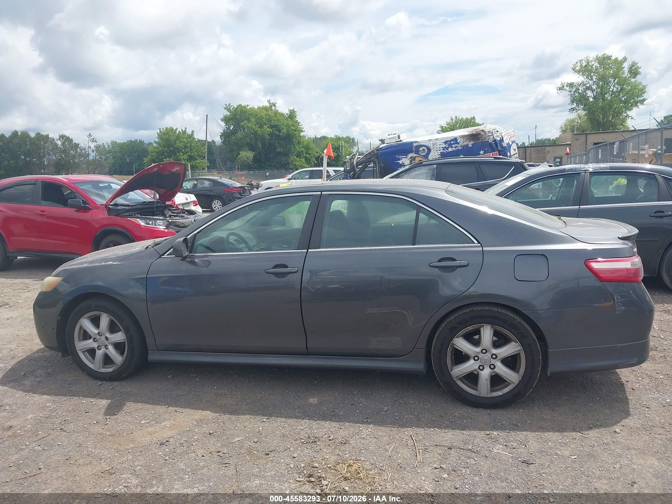 2008 Toyota Camry Se Серый vin: 4T1BE46K98U233952