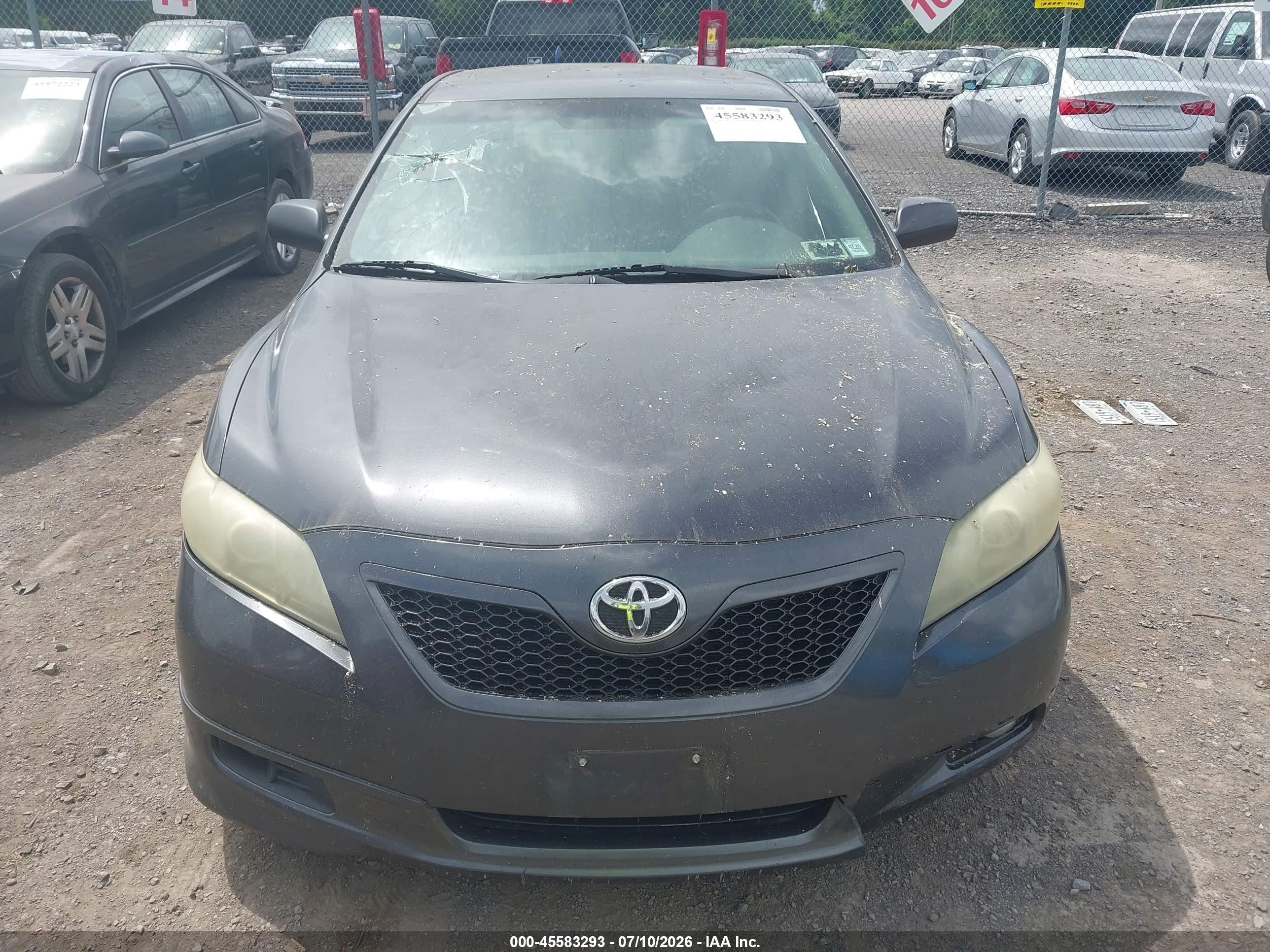 2008 Toyota Camry Se Серый vin: 4T1BE46K98U233952