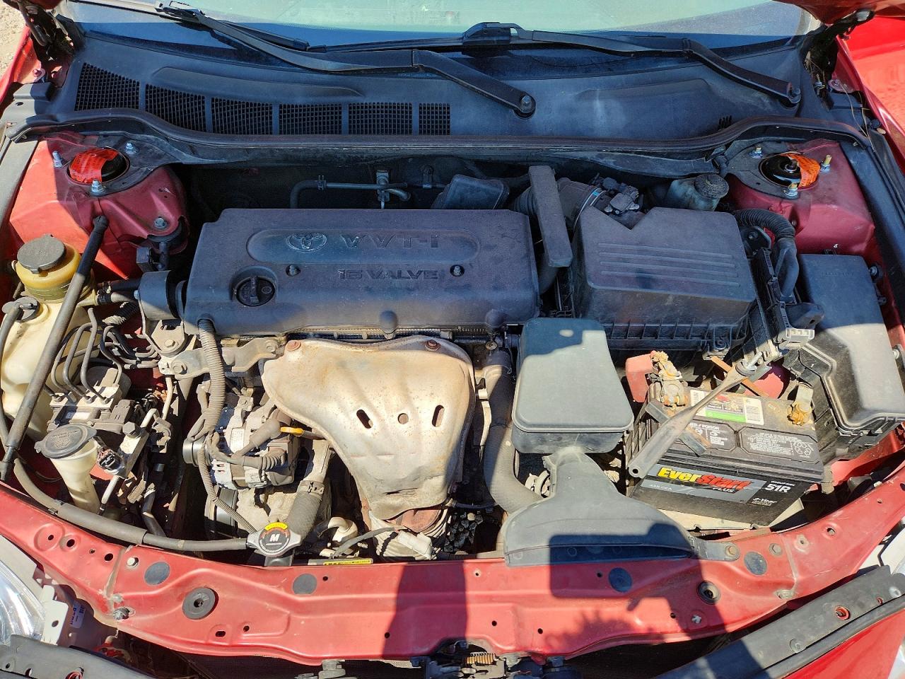 2008 Toyota Camry Le Red vin: 4T1BE46K98U235622