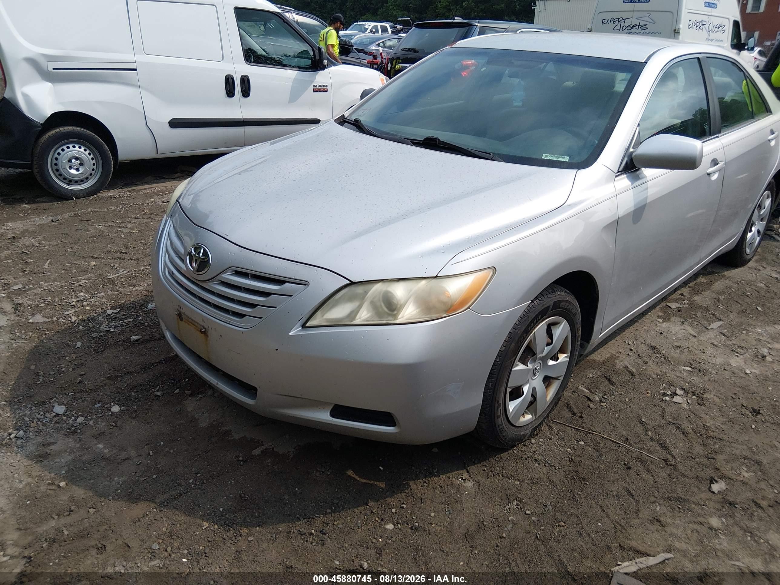 2008 Toyota Camry   Silver vin: 4T1BE46K98U237693