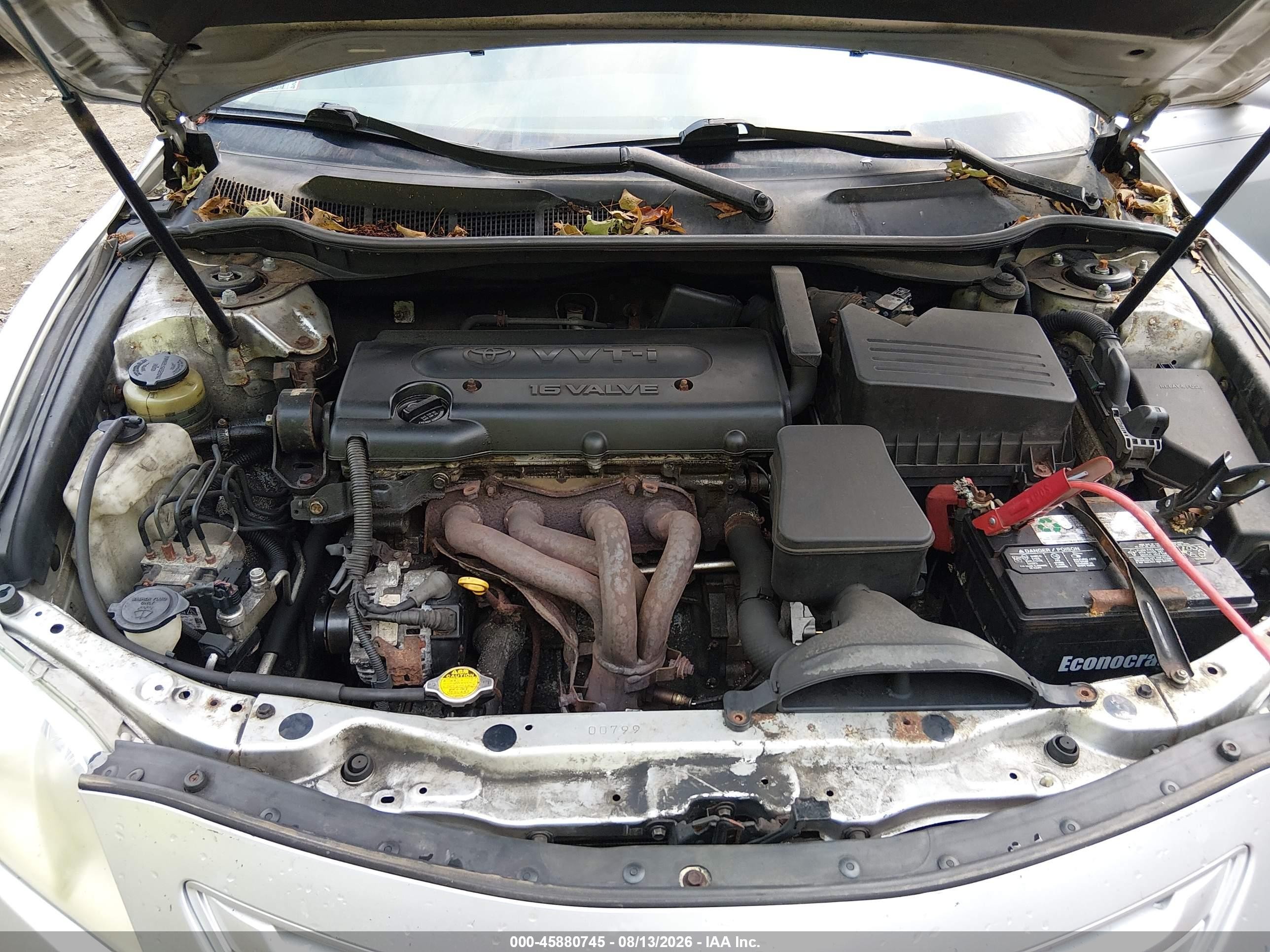 2008 Toyota Camry   Silver vin: 4T1BE46K98U237693
