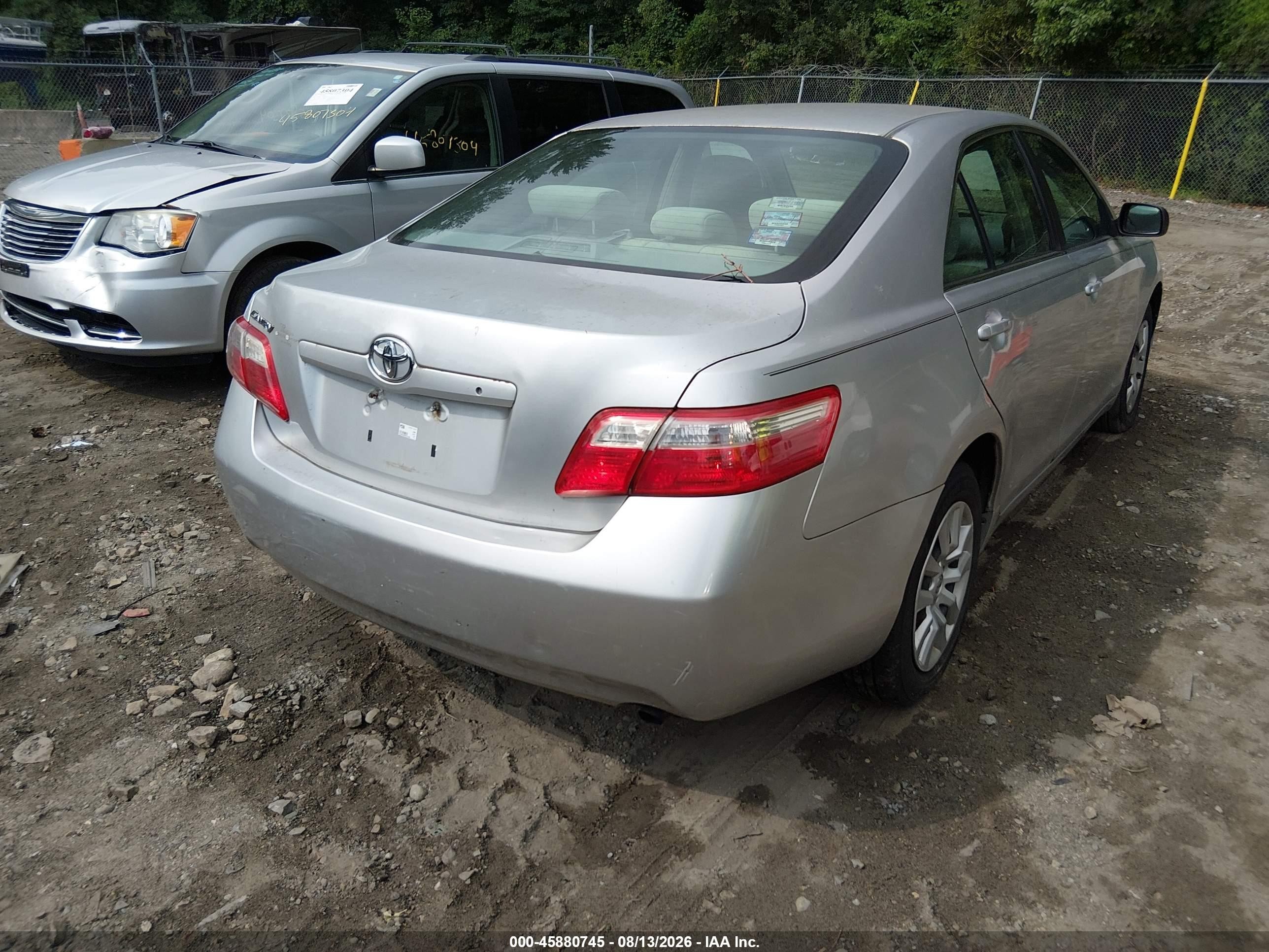 2008 Toyota Camry   Silver vin: 4T1BE46K98U237693