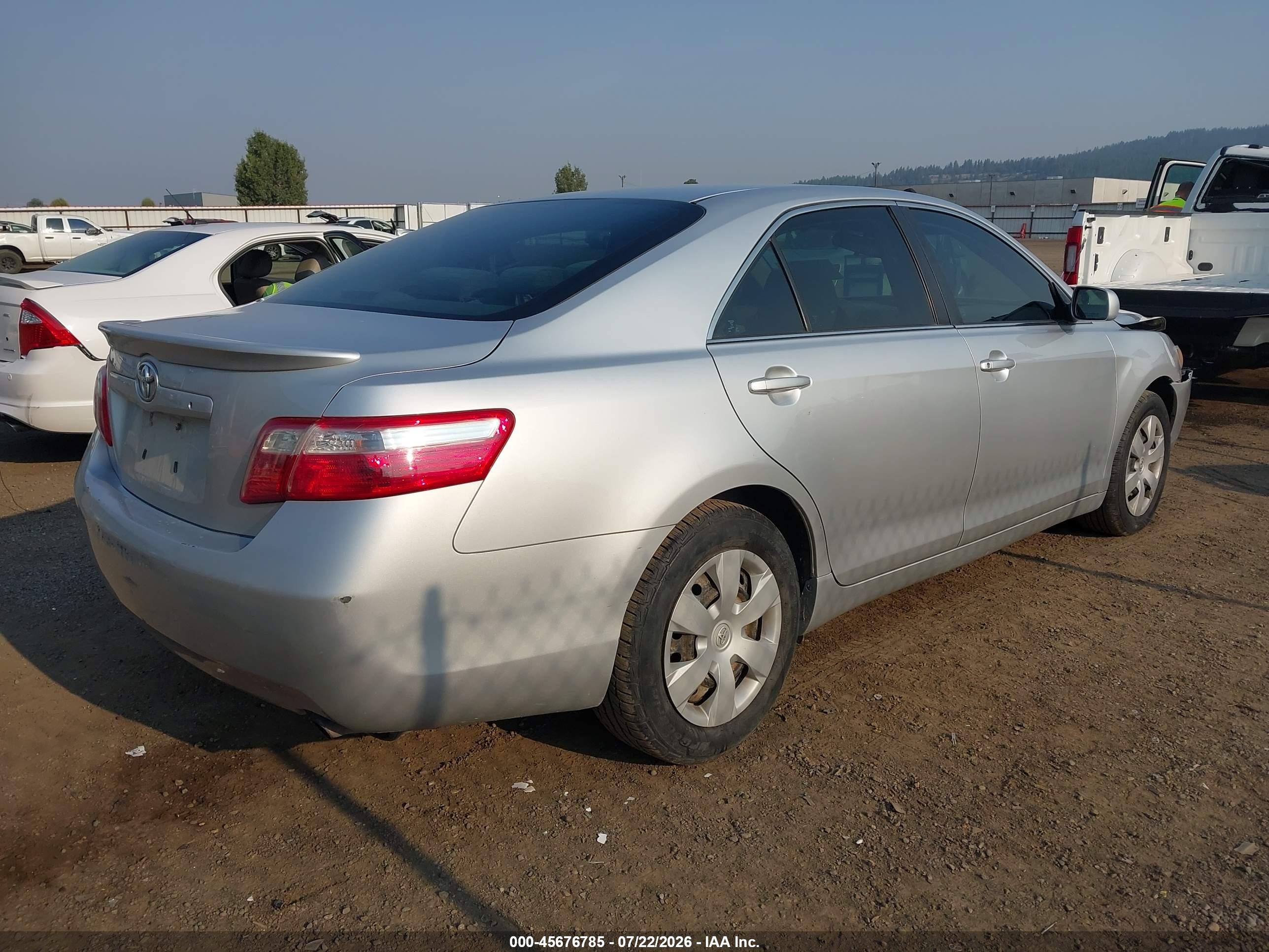 2008 Toyota Camry   Silver vin: 4T1BE46K98U254252