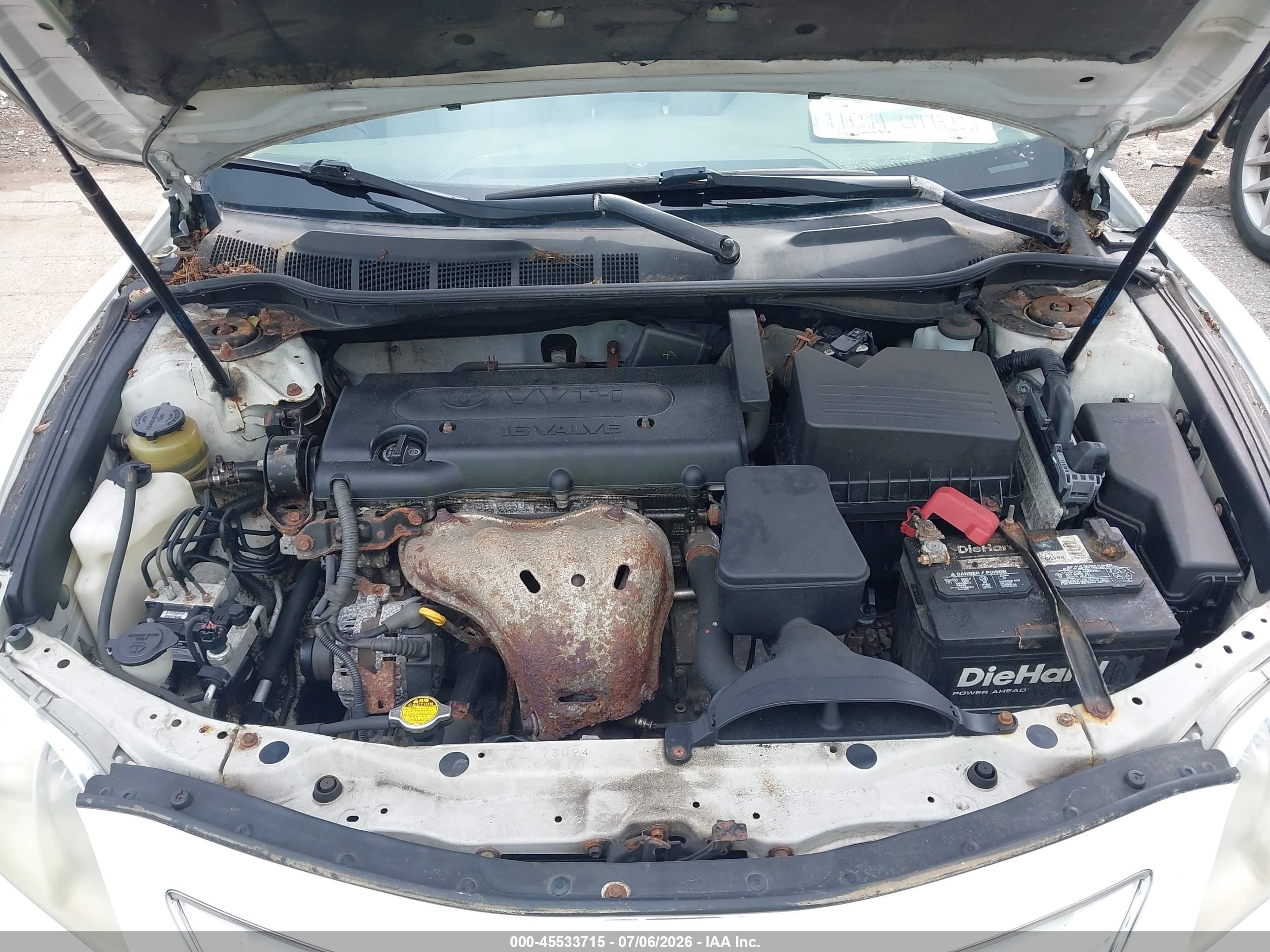 2008 Toyota Camry Xle White vin: 4T1BE46K98U747462