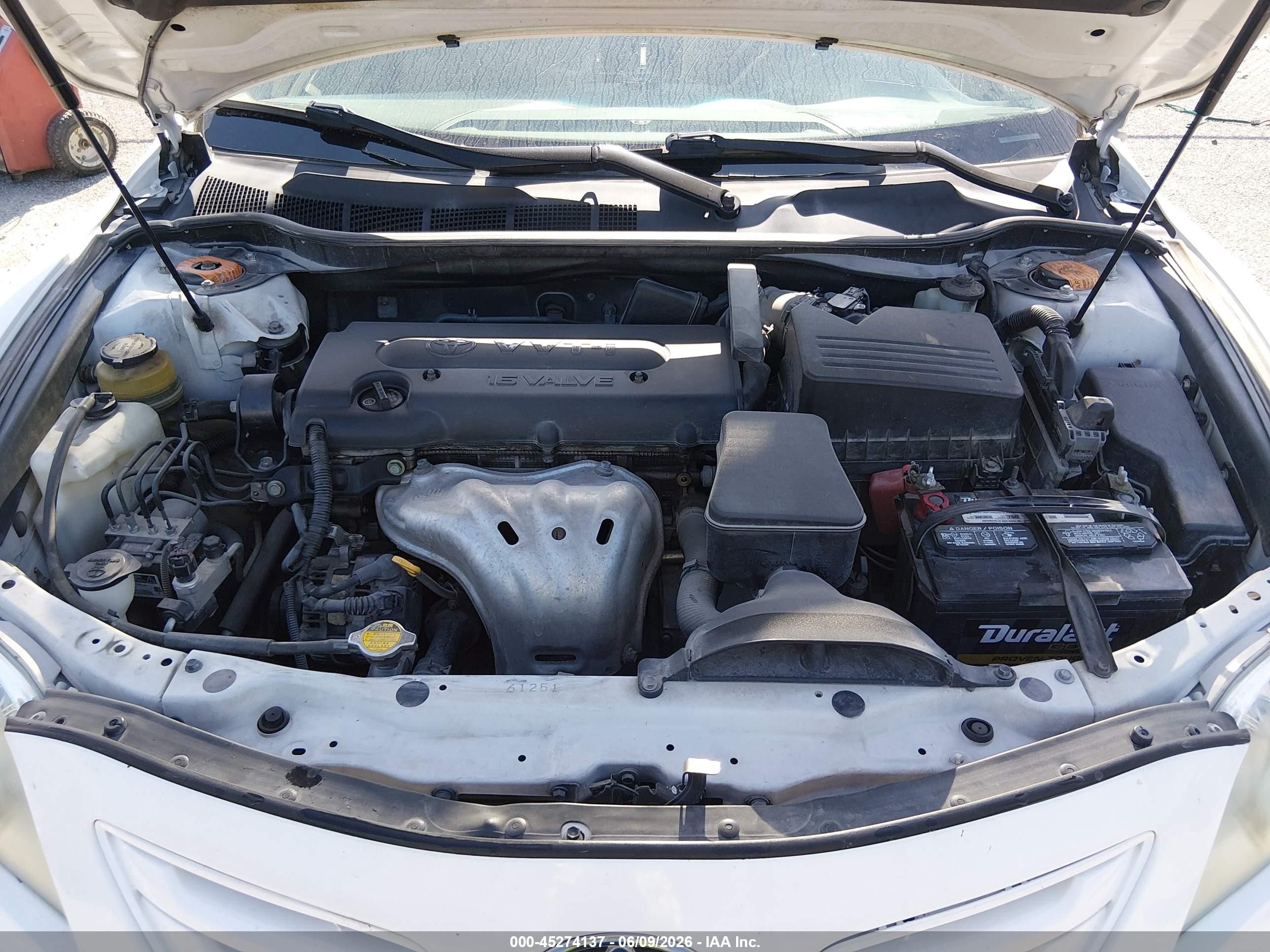 2008 Toyota Camry Le White vin: 4T1BE46K98U791865