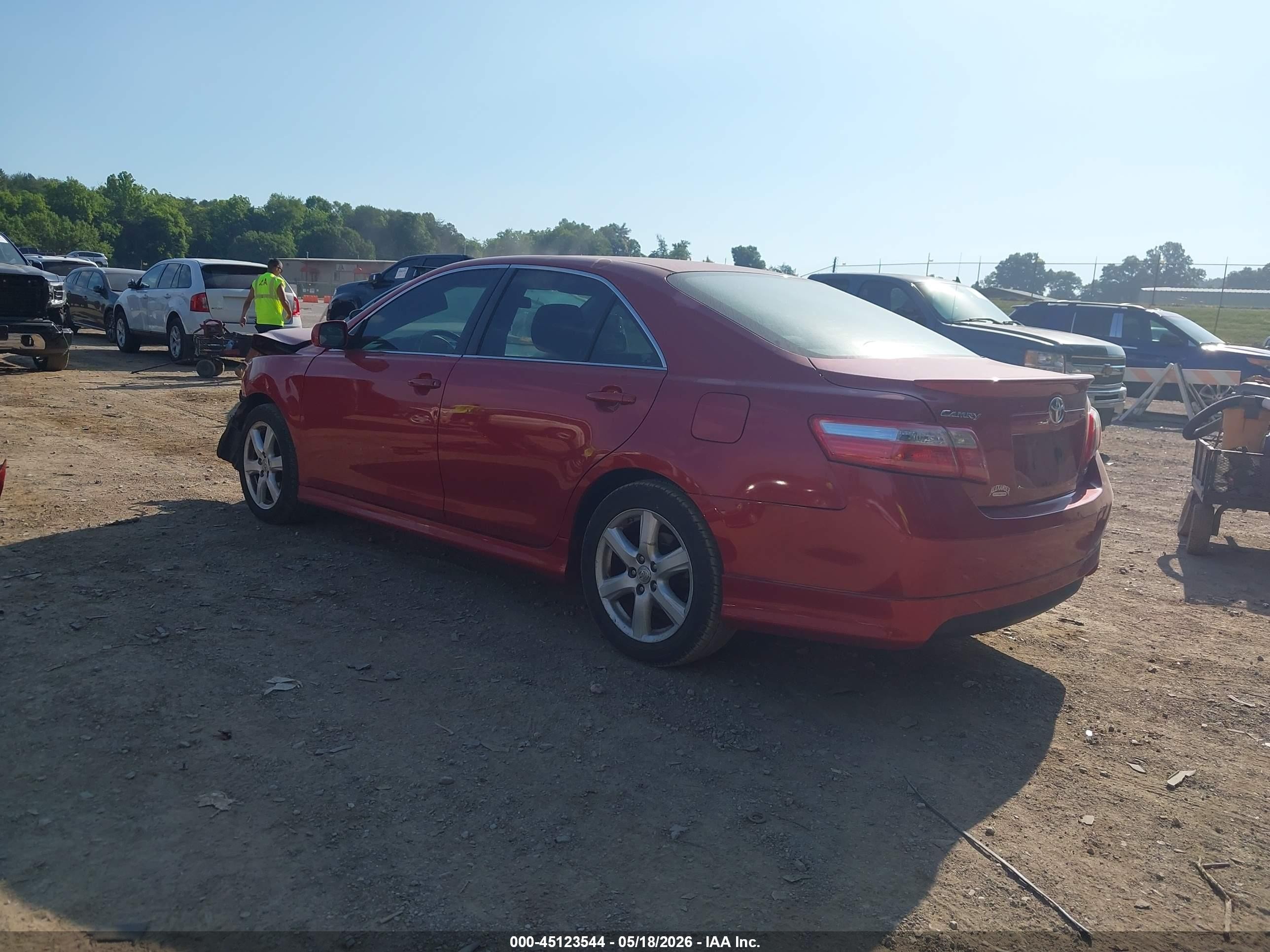 2009 Toyota Camry Se Red vin: 4T1BE46K99U280271