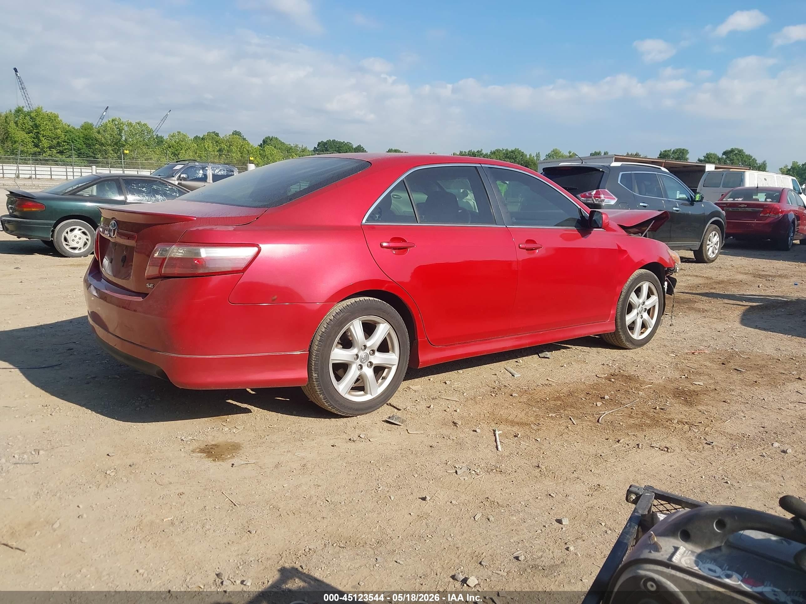 2009 Toyota Camry Se Red vin: 4T1BE46K99U280271