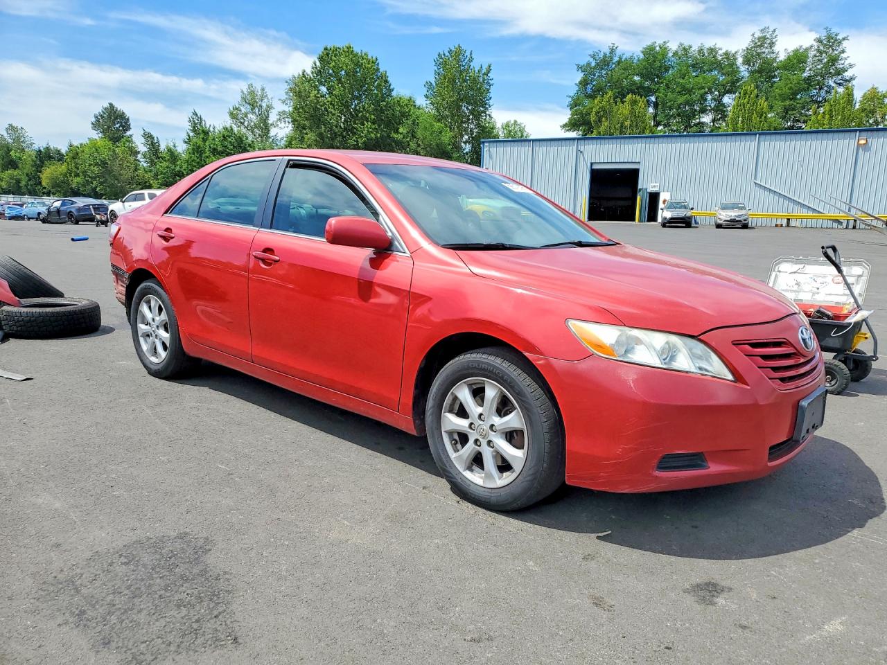 2009 Toyota Camry Le Red vin: 4T1BE46K99U283543