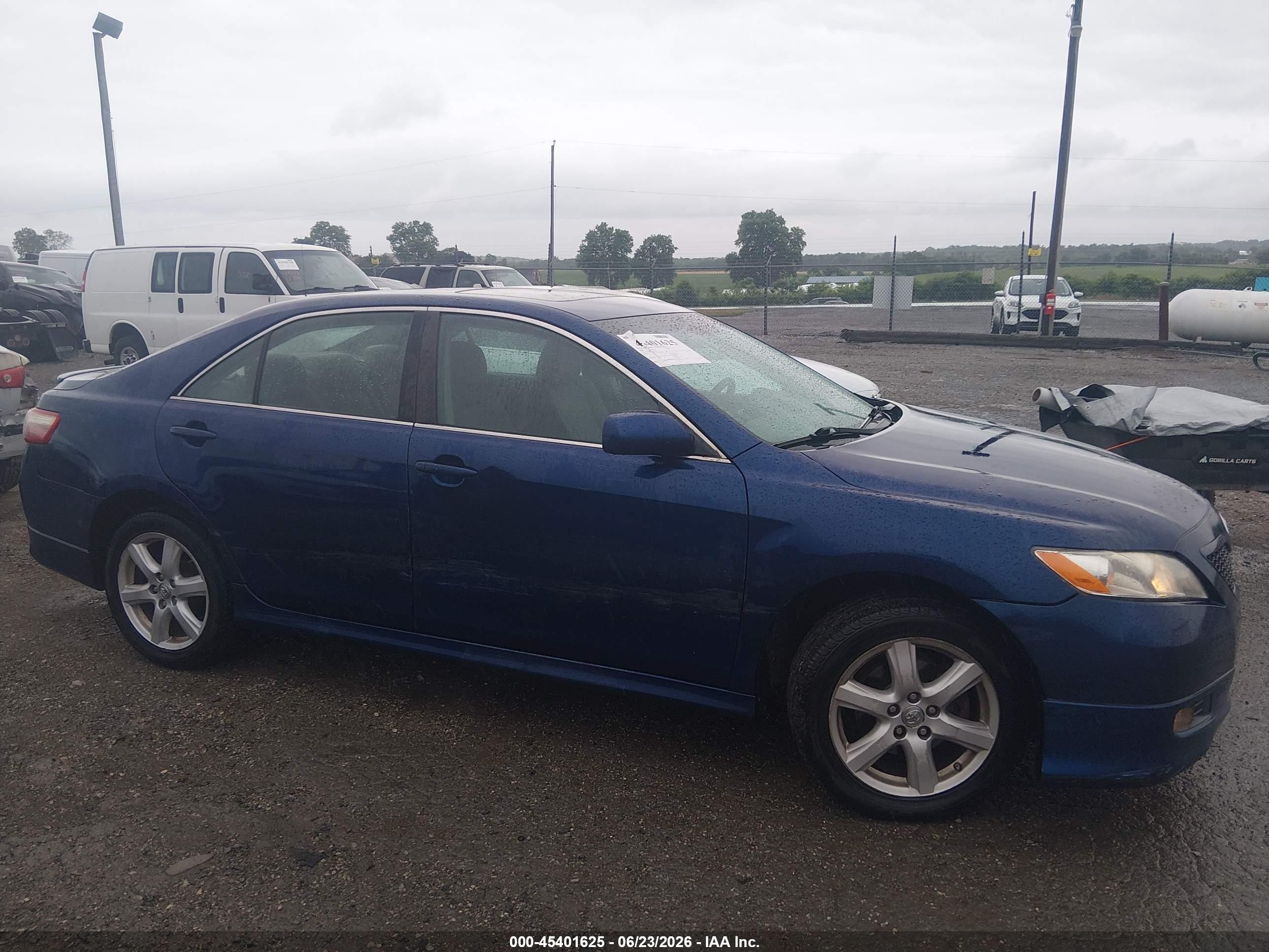 2009 Toyota Camry Se Blue vin: 4T1BE46K99U299483