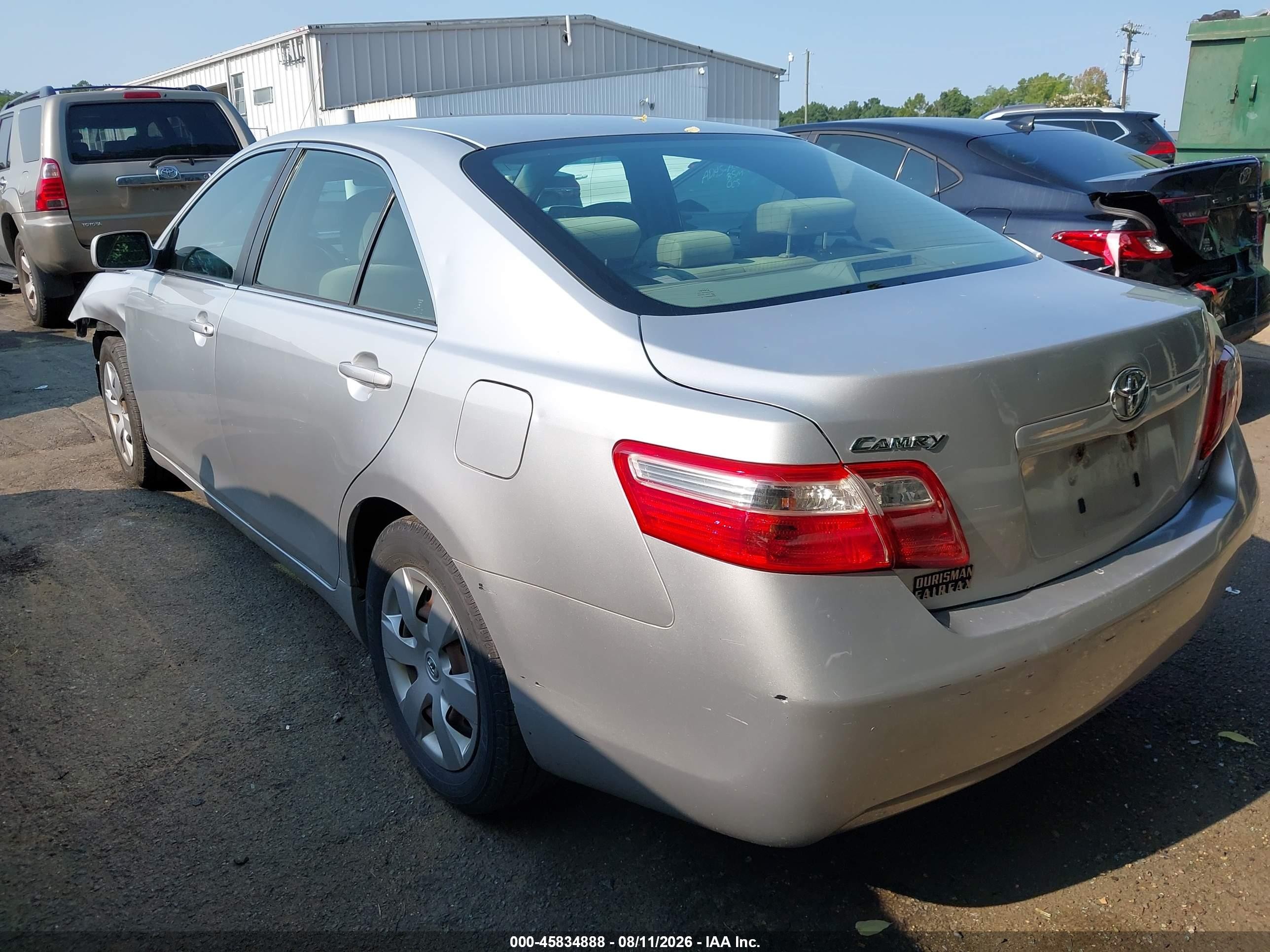2009 Toyota Camry Le Silver vin: 4T1BE46K99U308666