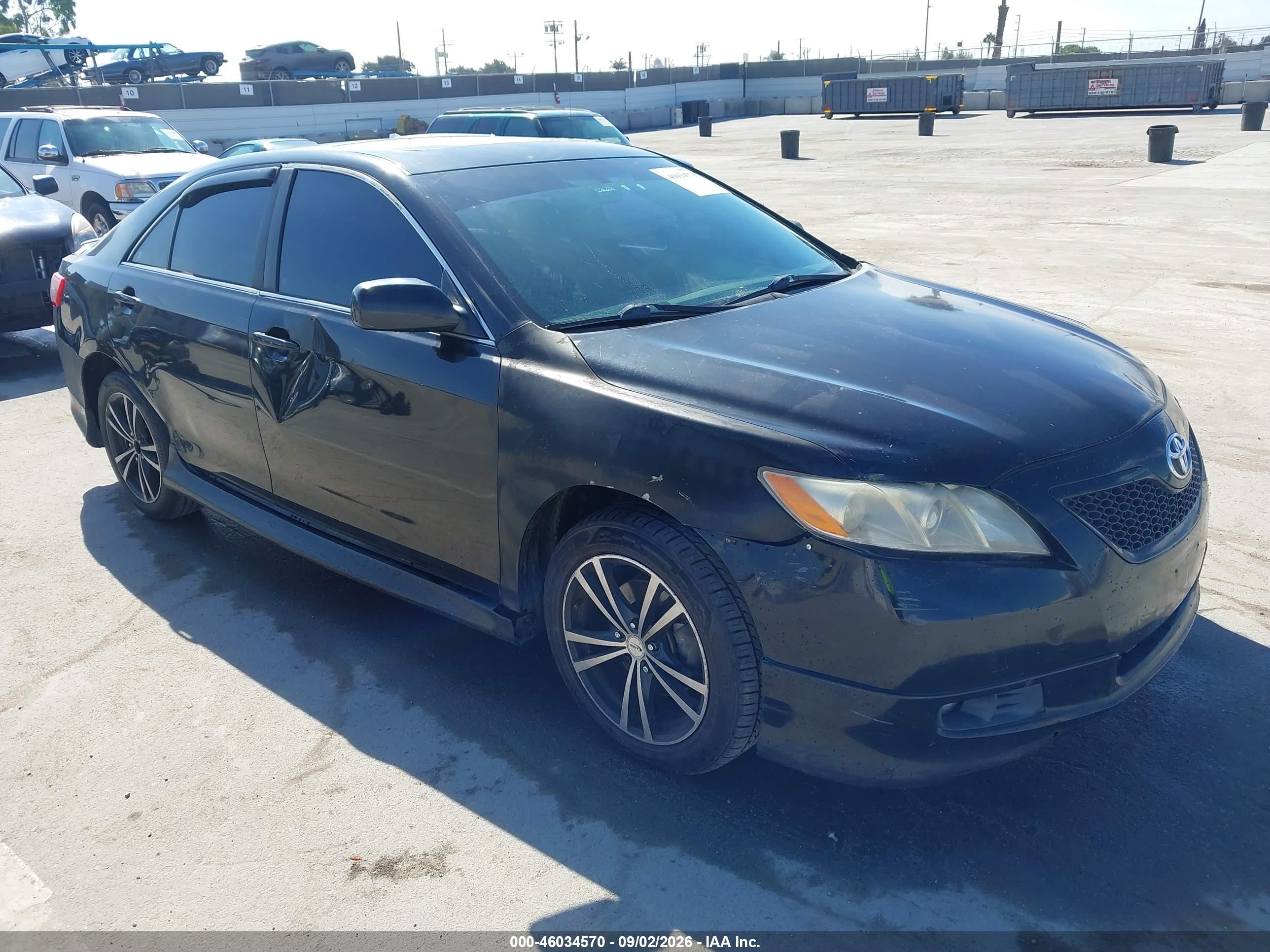 2009 Toyota Camry Se Black vin: 4T1BE46K99U378278