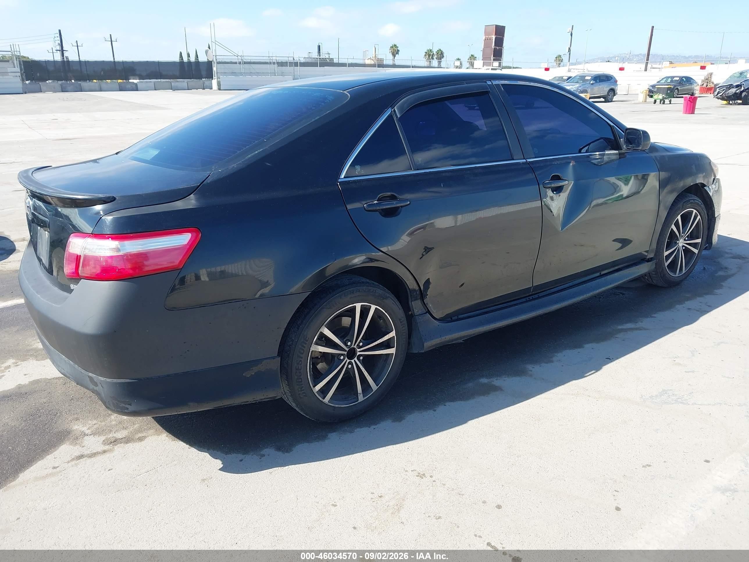 2009 Toyota Camry Se Black vin: 4T1BE46K99U378278