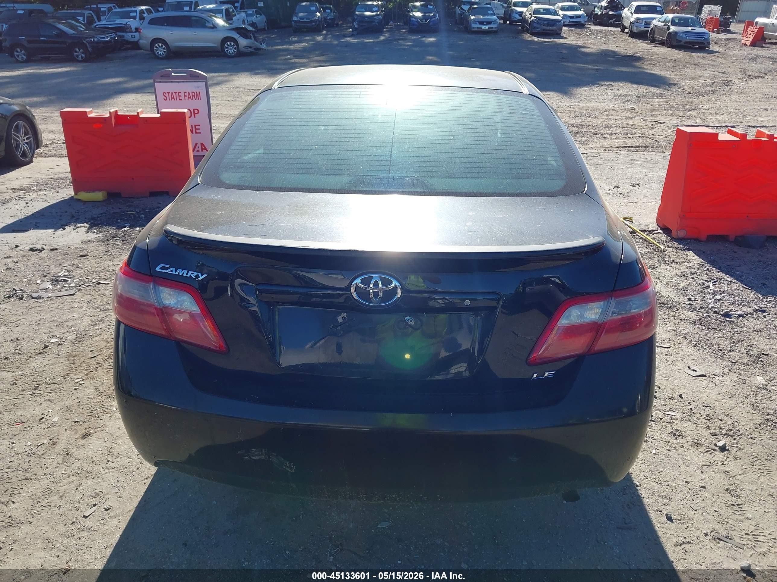 2009 Toyota Camry Le Black vin: 4T1BE46K99U409996