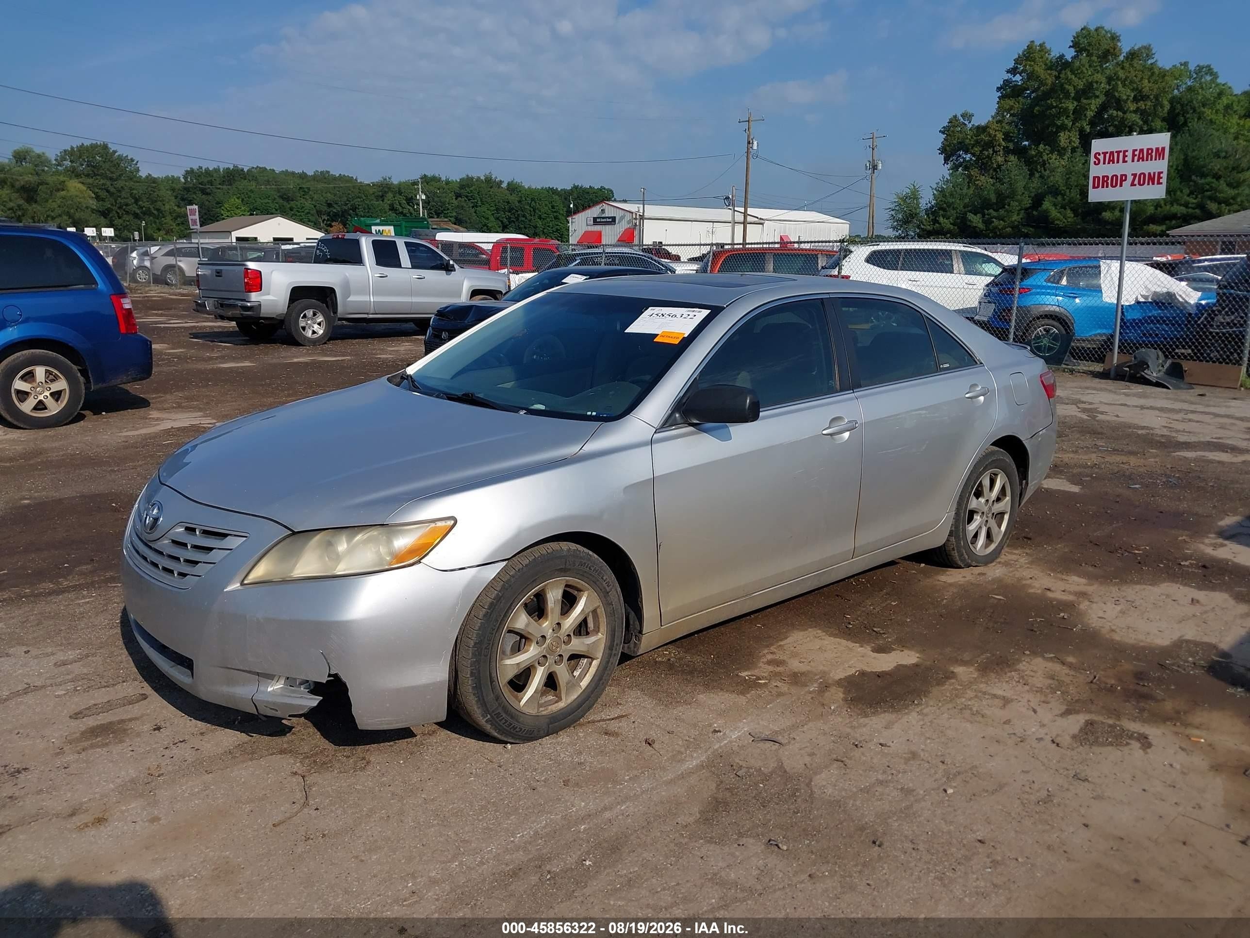 2009 Toyota Camry Le Серебряный vin: 4T1BE46K99U838958