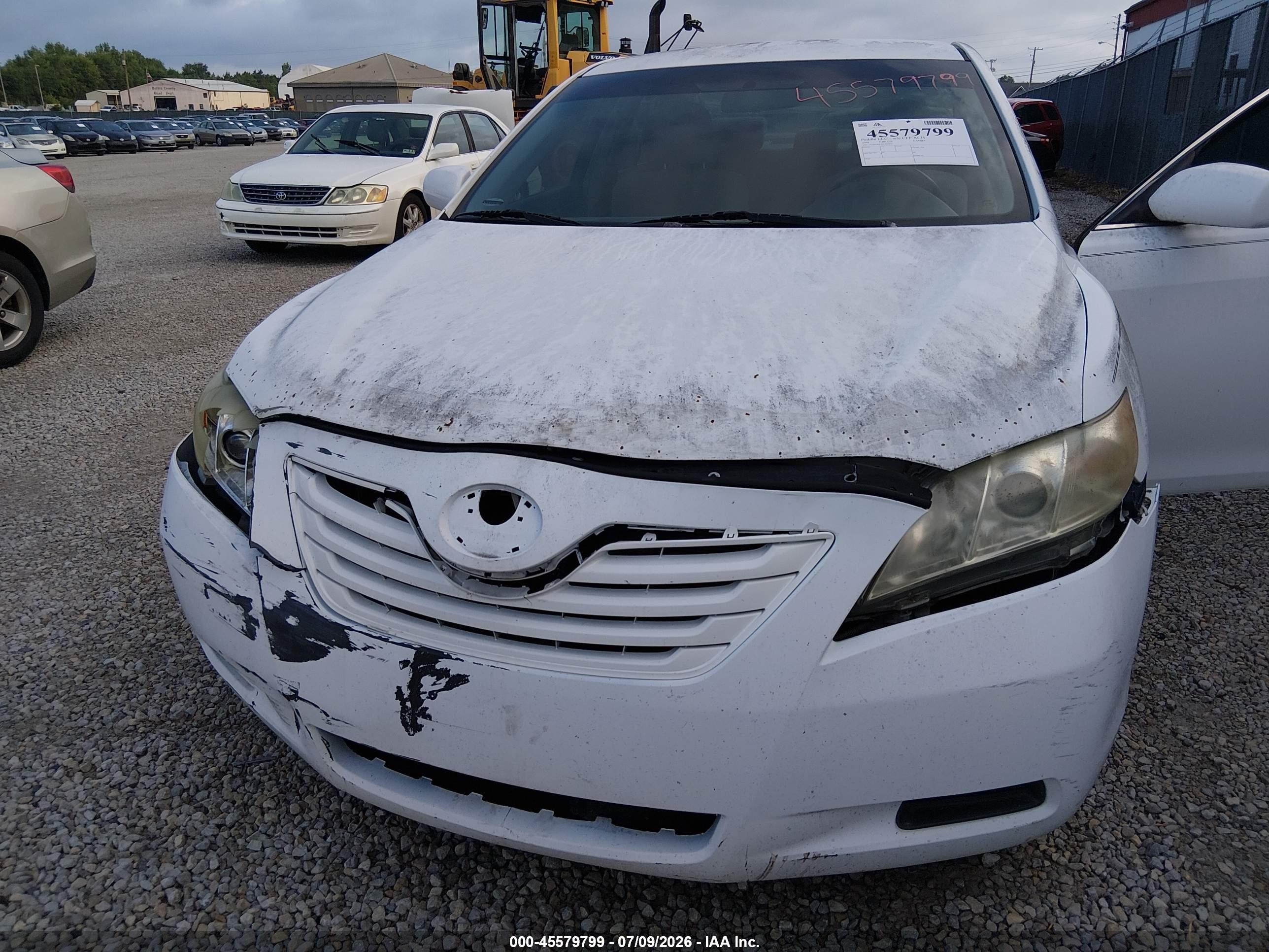 2009 Toyota Camry Le White vin: 4T1BE46K99U884841