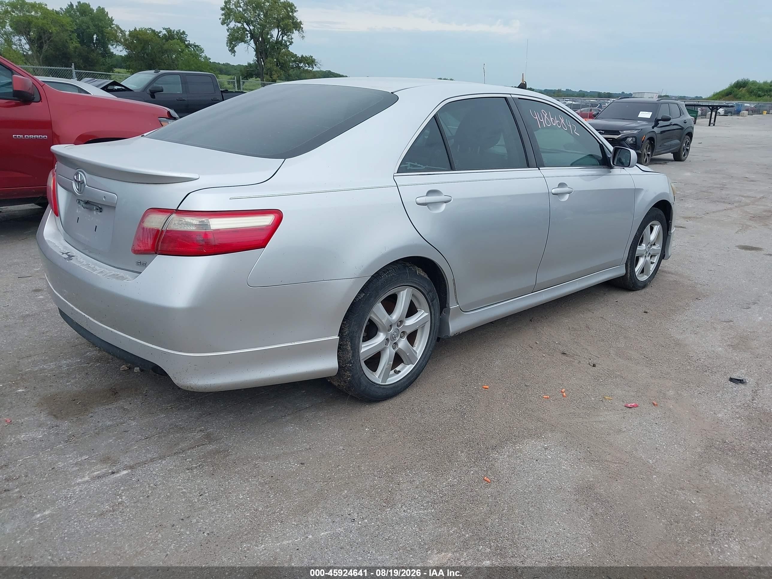 2009 Toyota Camry Se Серебряный vin: 4T1BE46K99U890753