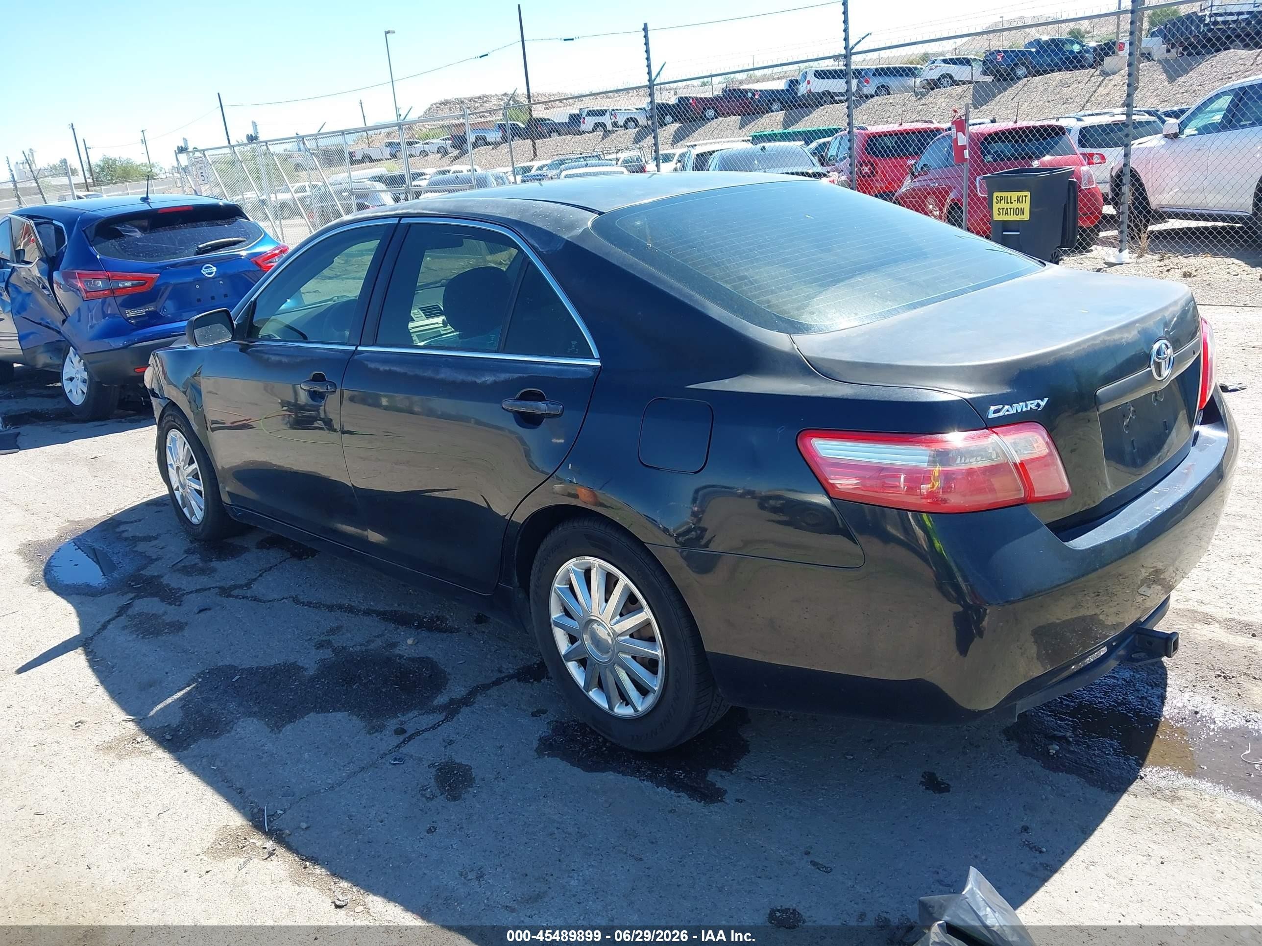 2007 Toyota Camry Le Черный vin: 4T1BE46KX7U004405
