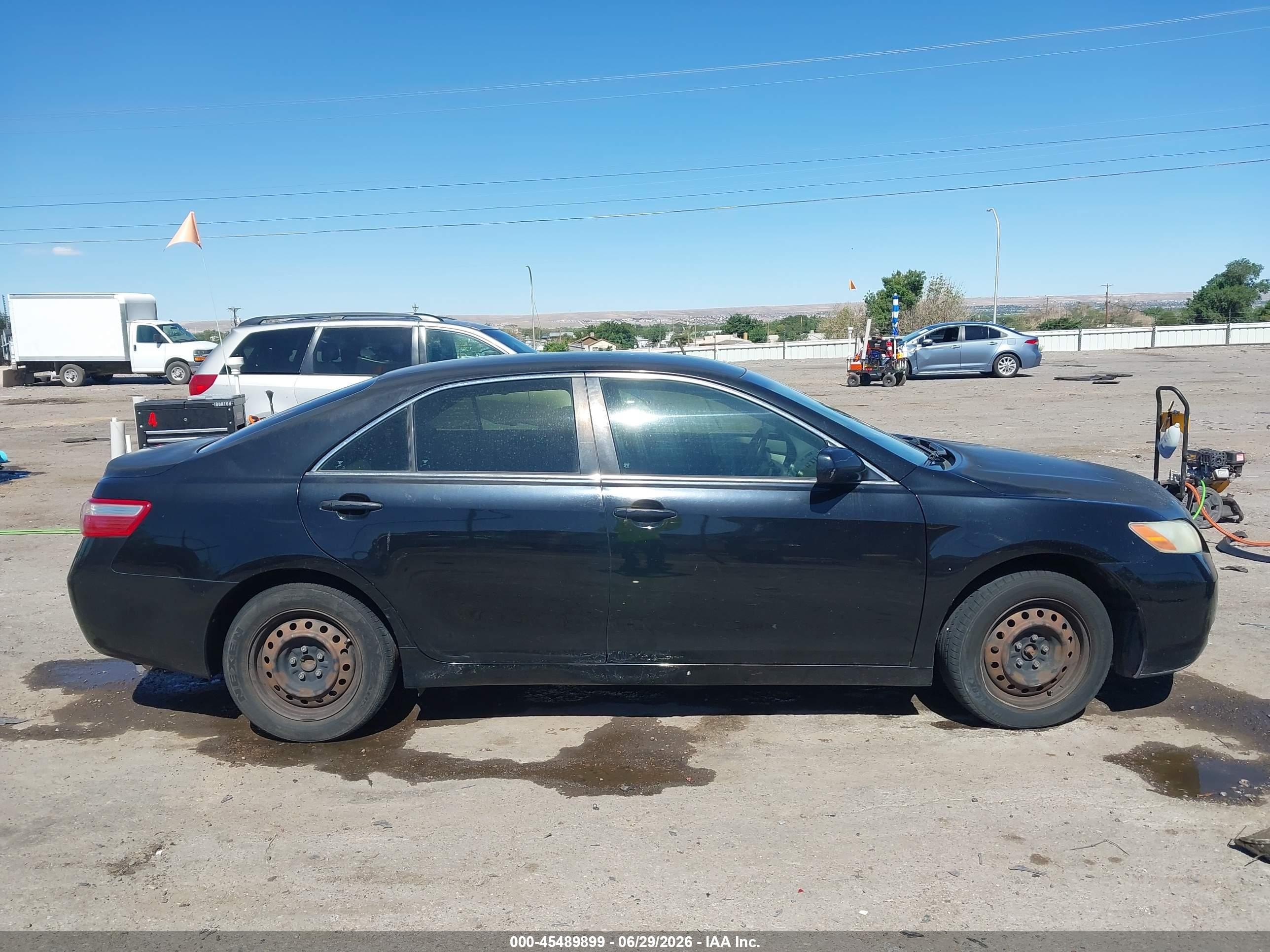 2007 Toyota Camry Le Черный vin: 4T1BE46KX7U004405