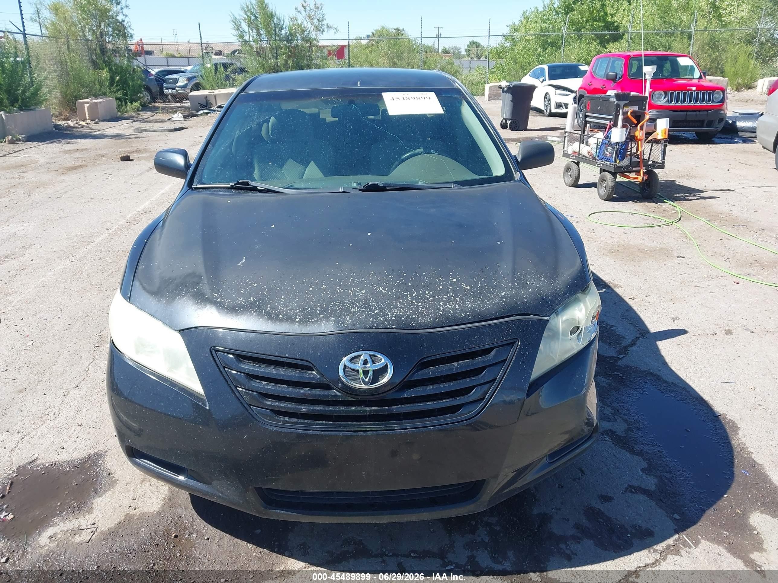 2007 Toyota Camry Le Черный vin: 4T1BE46KX7U004405