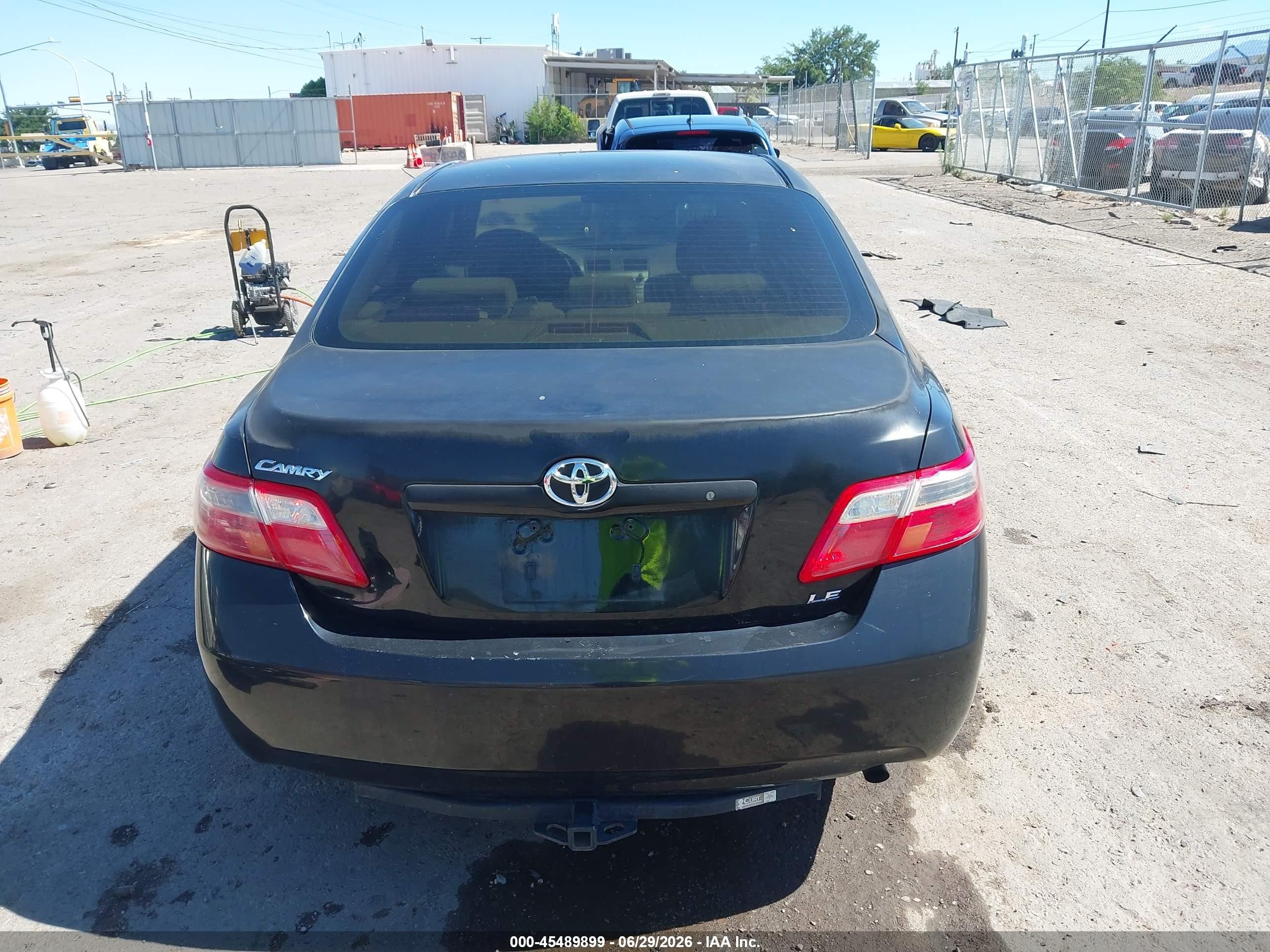 2007 Toyota Camry Le Черный vin: 4T1BE46KX7U004405