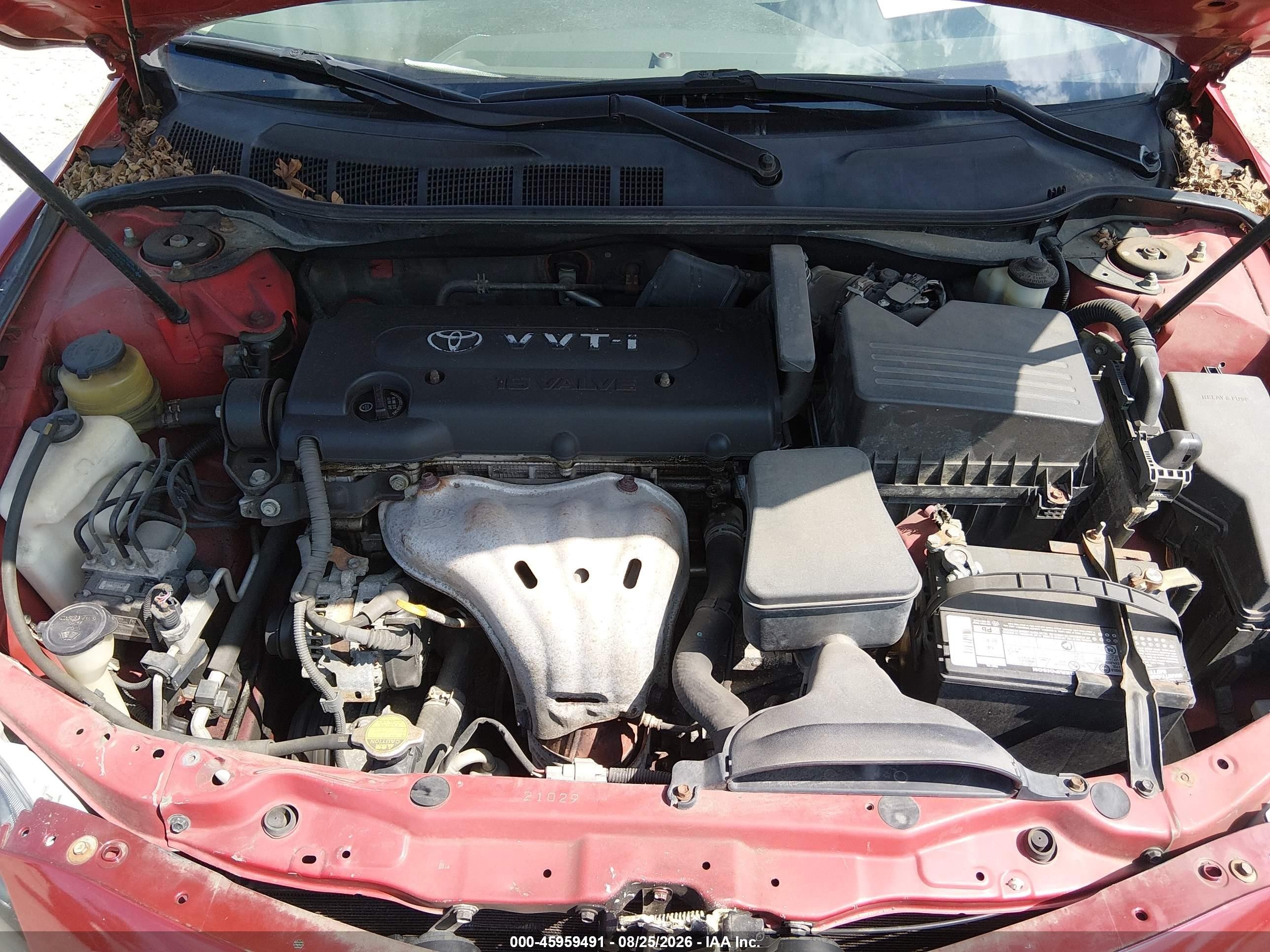 2007 Toyota Camry Le Красный vin: 4T1BE46KX7U011046
