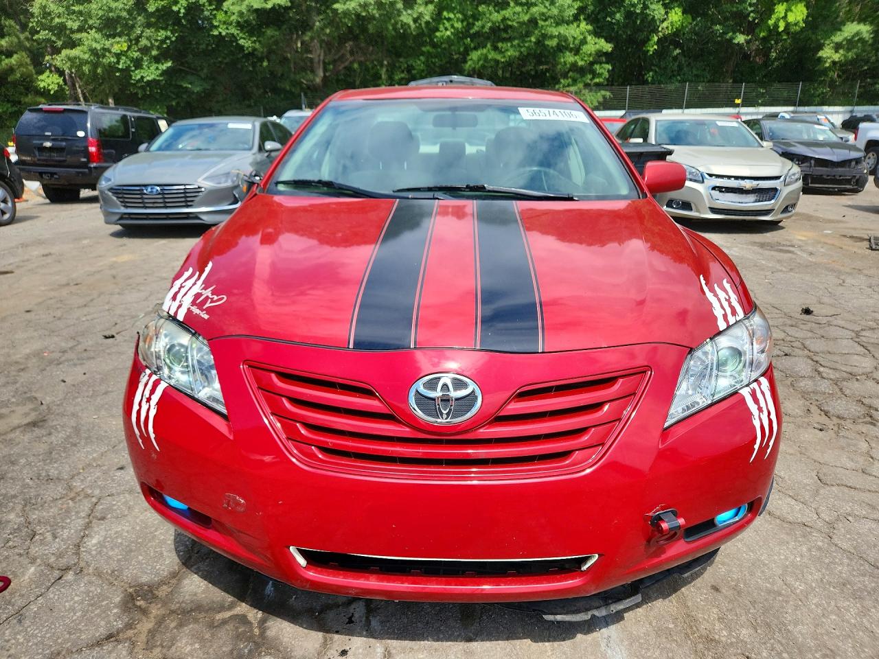 2007 Toyota Camry Le Red vin: 4T1BE46KX7U014710