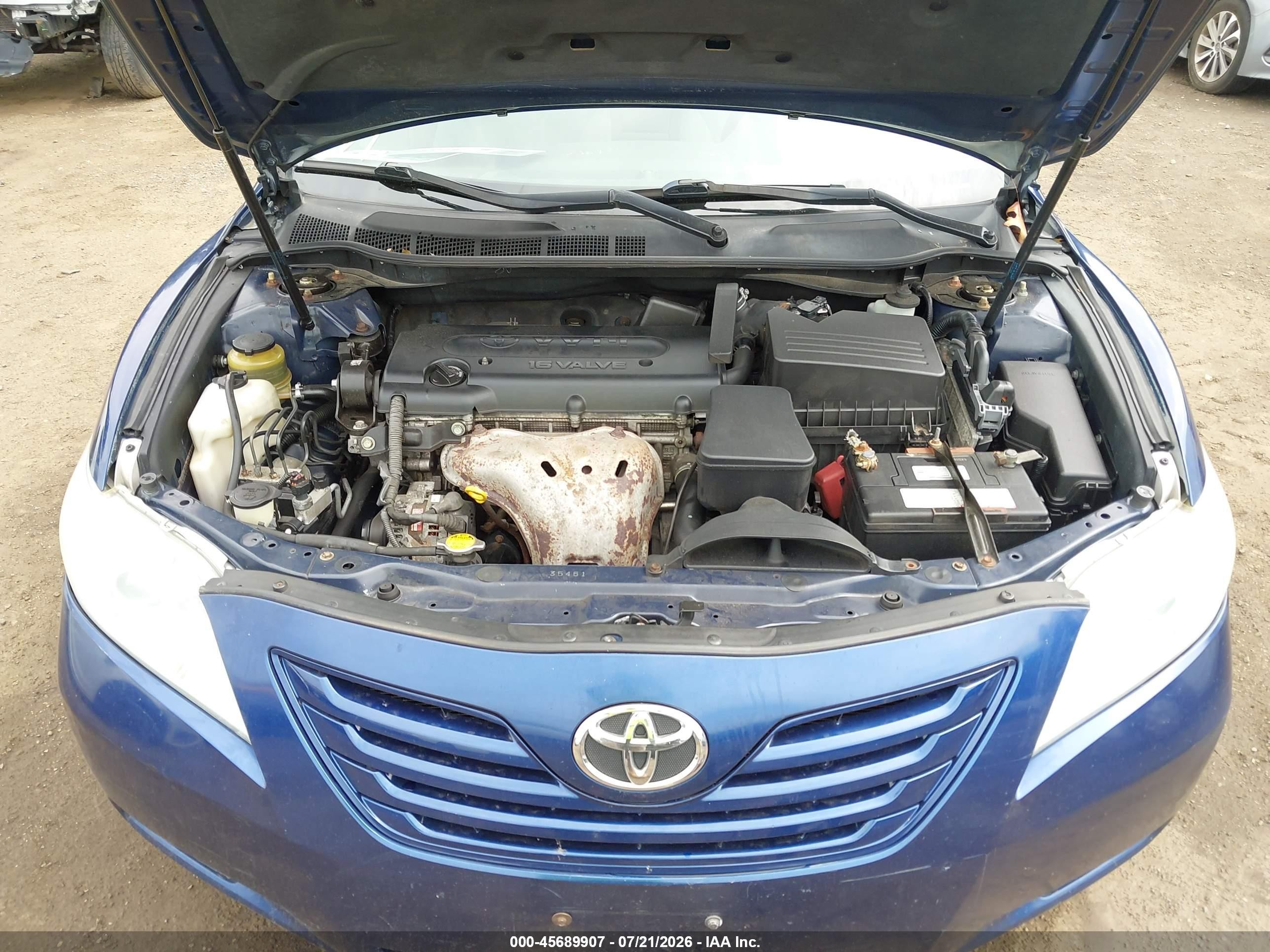 2007 Toyota Camry Le Blue vin: 4T1BE46KX7U017669