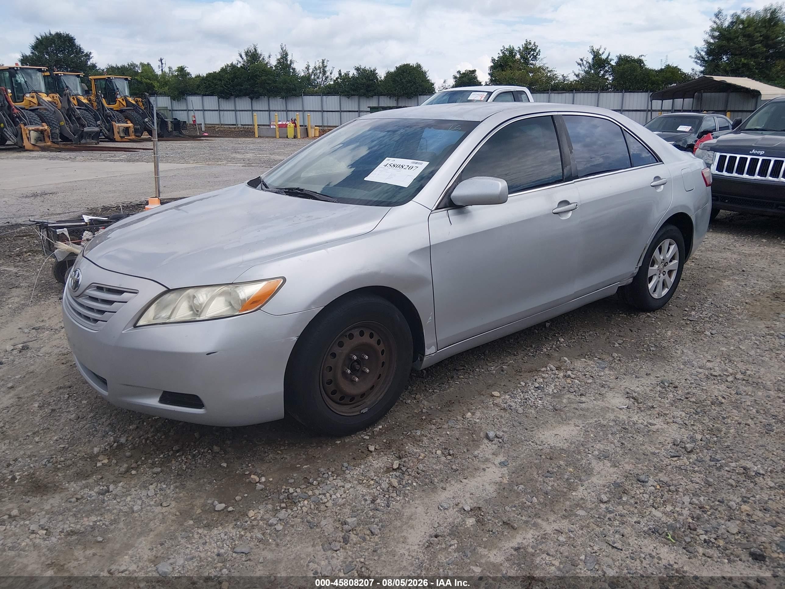 2007 Toyota Camry Le Silver vin: 4T1BE46KX7U032978