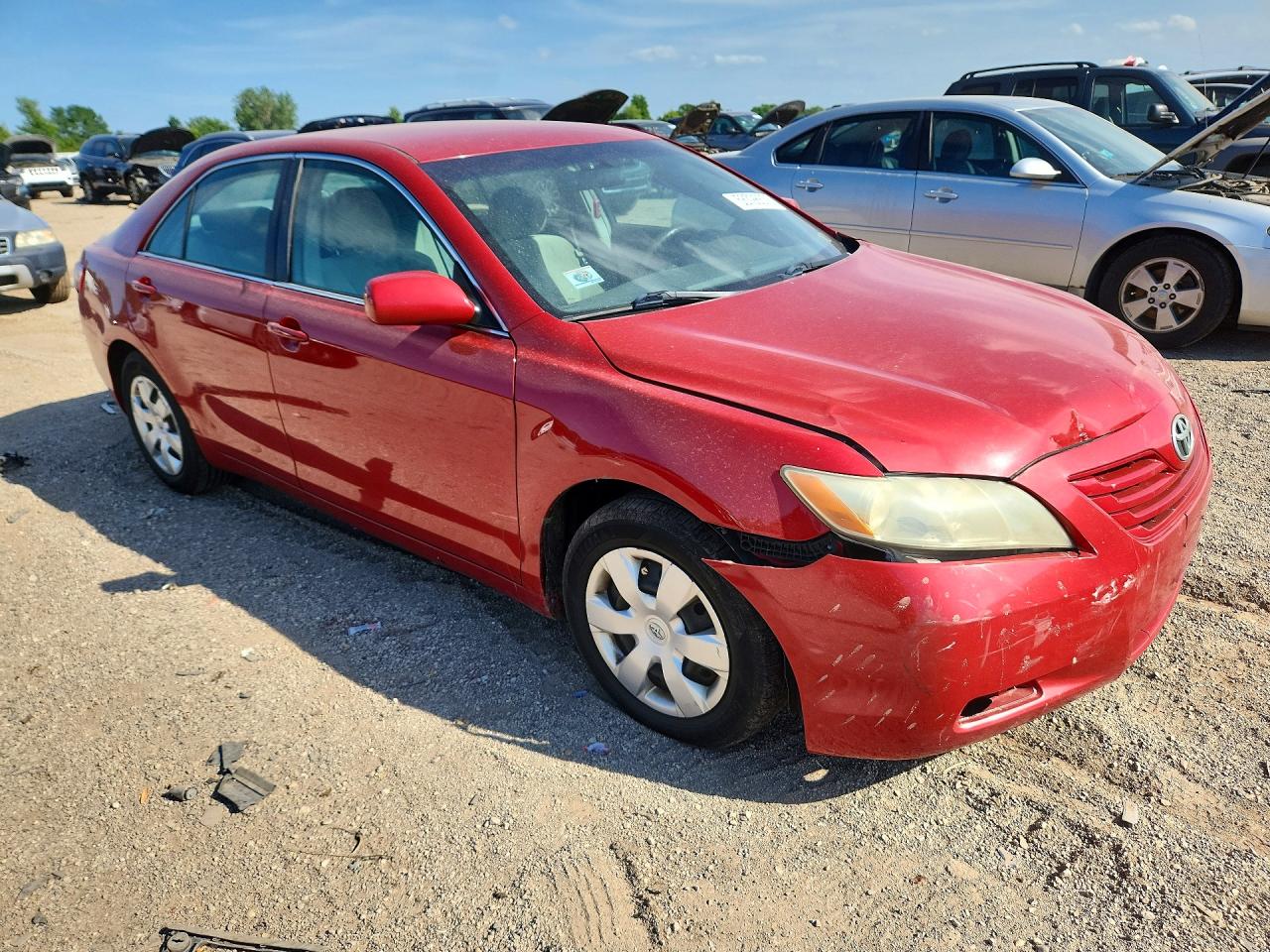 2007 Toyota Camry Le Red vin: 4T1BE46KX7U039364