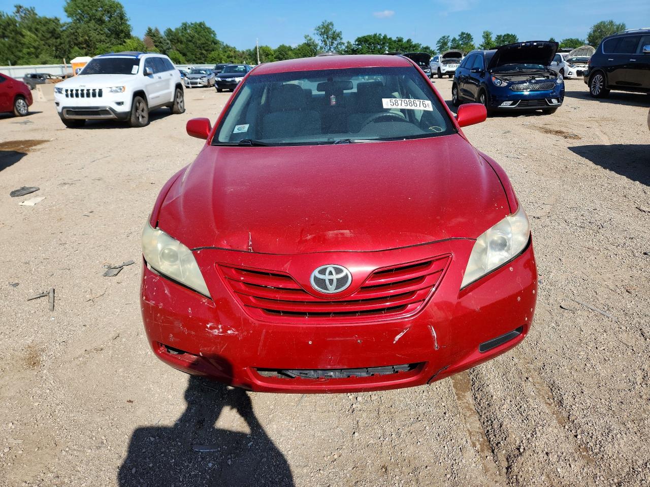 2007 Toyota Camry Le Red vin: 4T1BE46KX7U039364